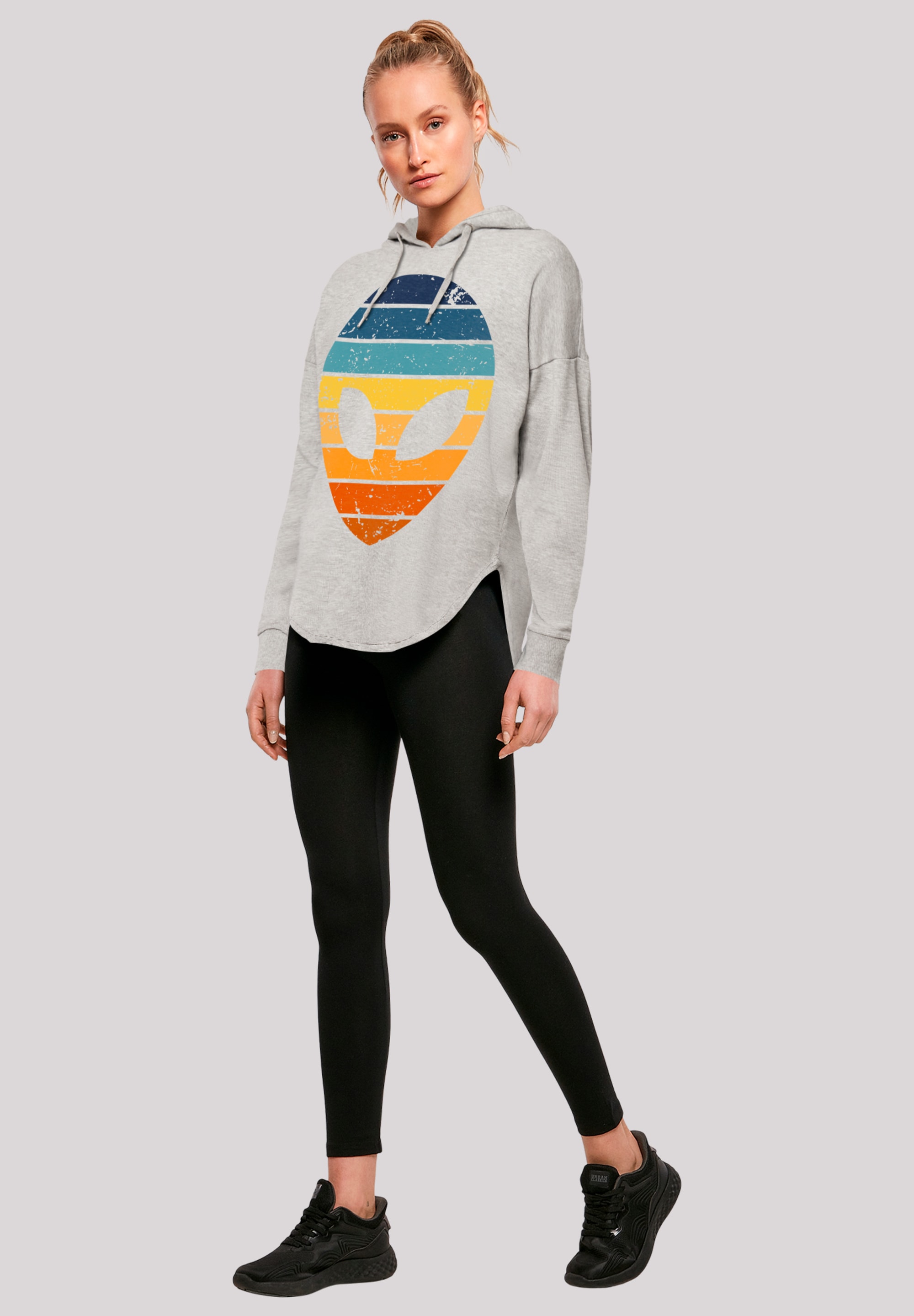 F4NT4STIC Kapuzenpullover »Alien Sonnenuntergang Retro« Premium Qualität
