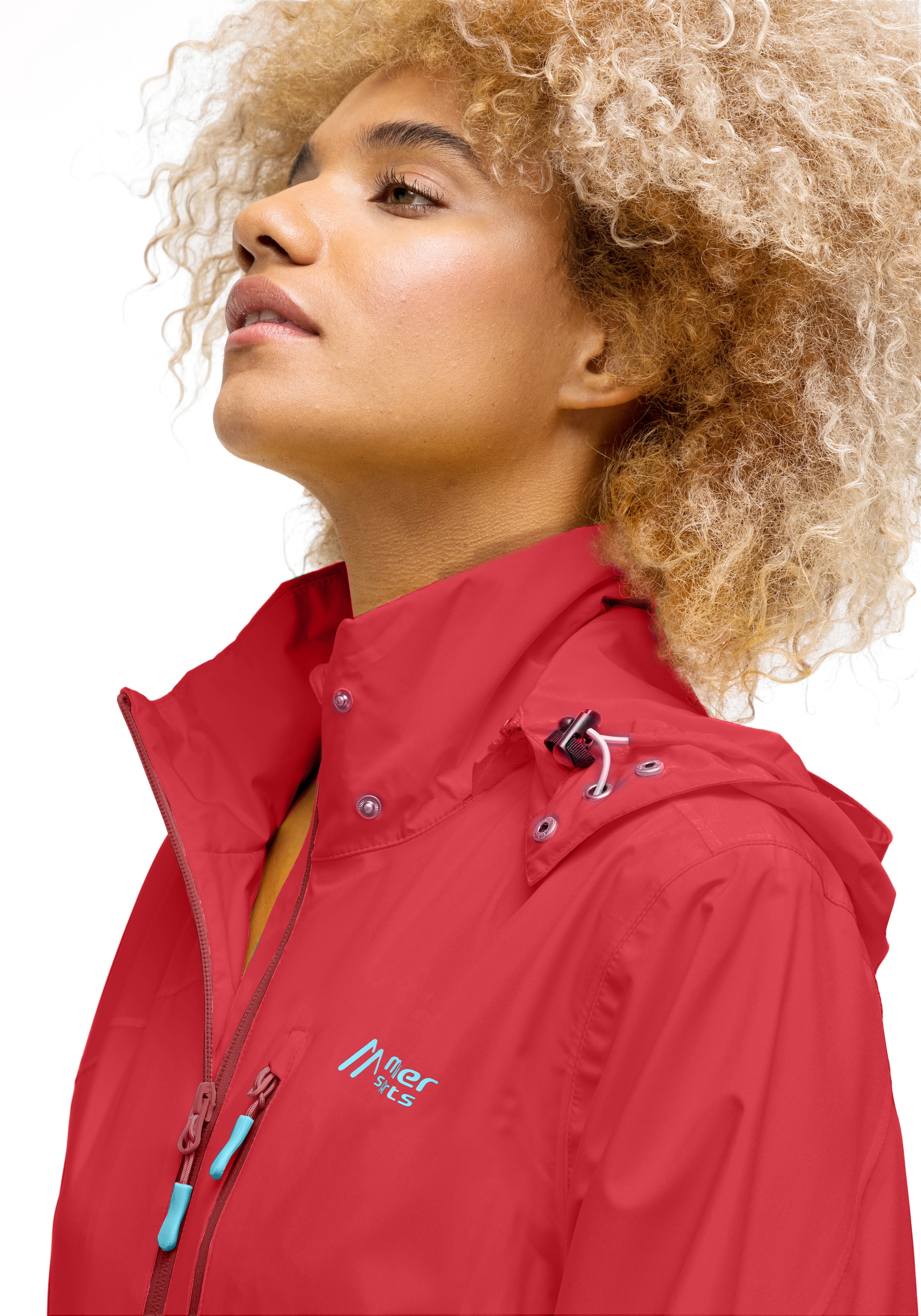 Maier Sports Outdoorjacke "Zonda 2.0 W", Damen Wanderjacke mit Kapuze, wasserdichte Funktionsjacke