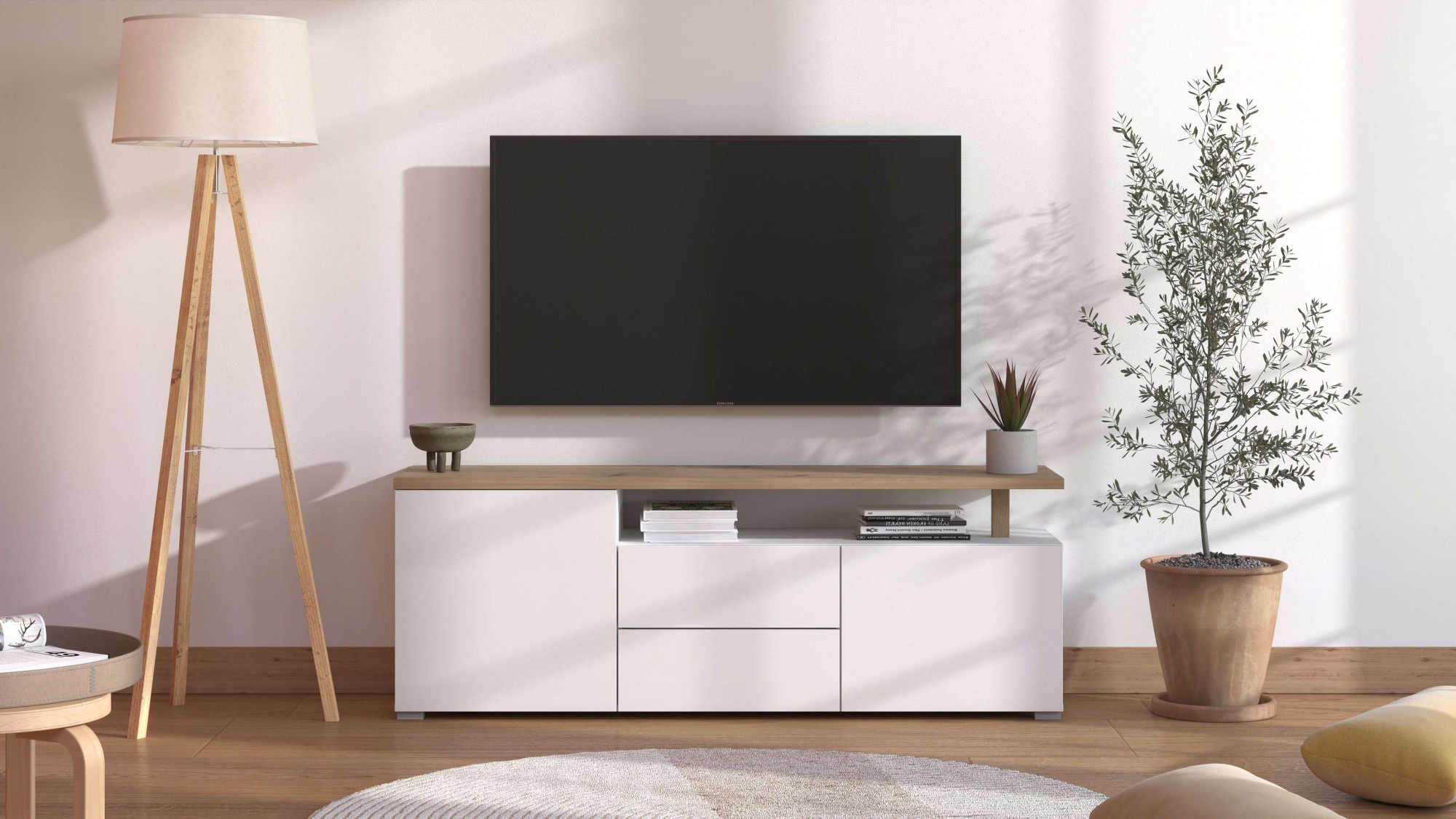 Home affaire TV-Board "Aterno TV-Bank, TV-Schrank" Breite 102,5 cm, mit Push-to-Open Funktion