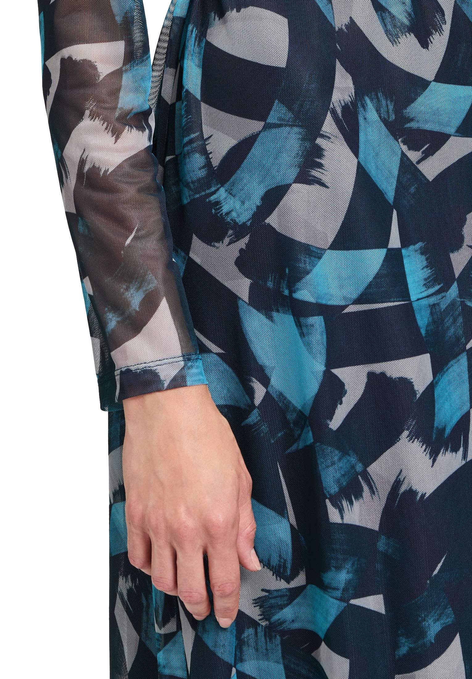 Betty&Co Midikleid »Betty & Co Damen Midikleid mit Knopfleiste«, Kragen
