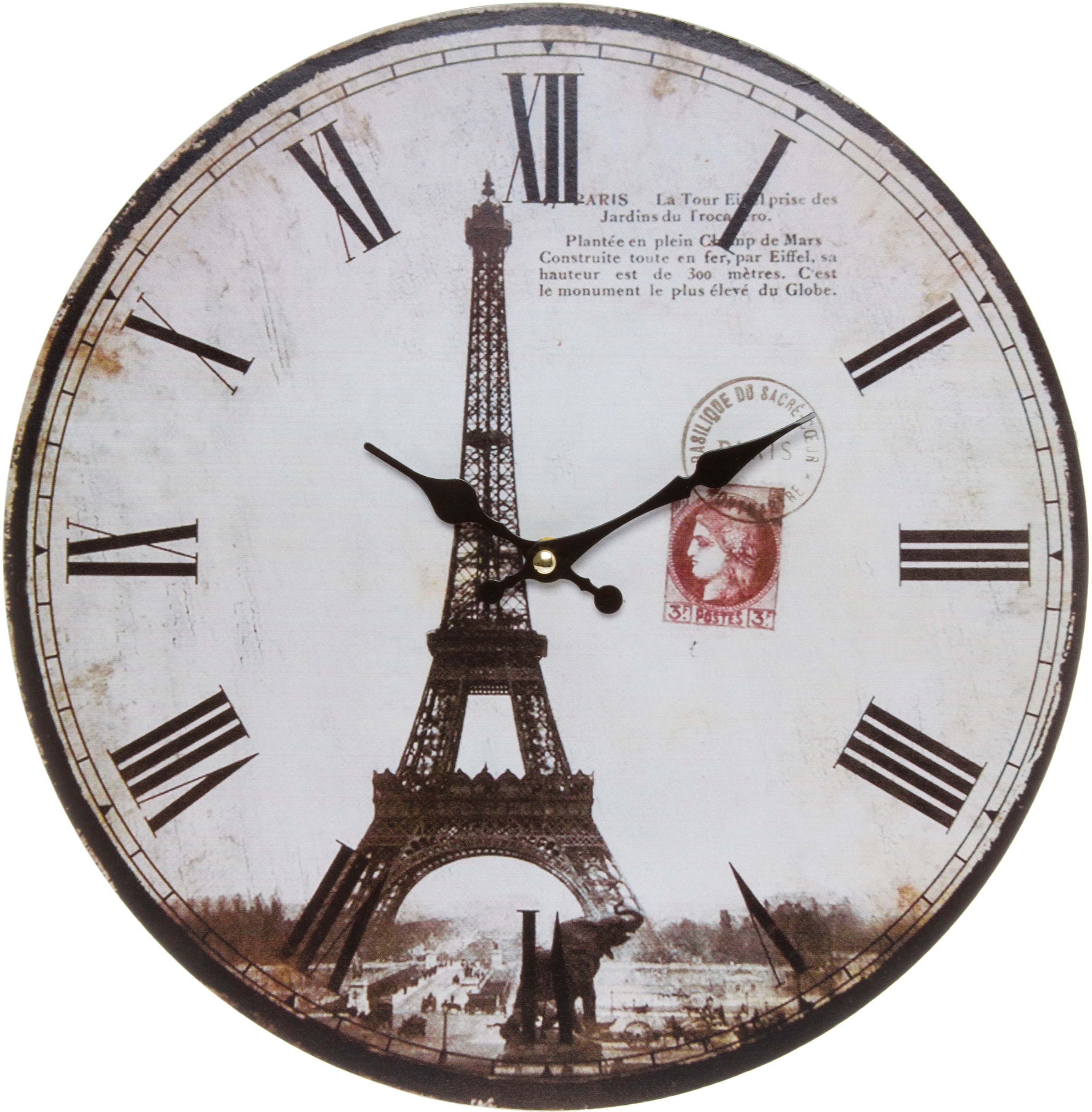 Myflair Möbel & Accessoires Wanduhr ""Eiffelturm II"" römische Ziffern, 33, günstig online kaufen