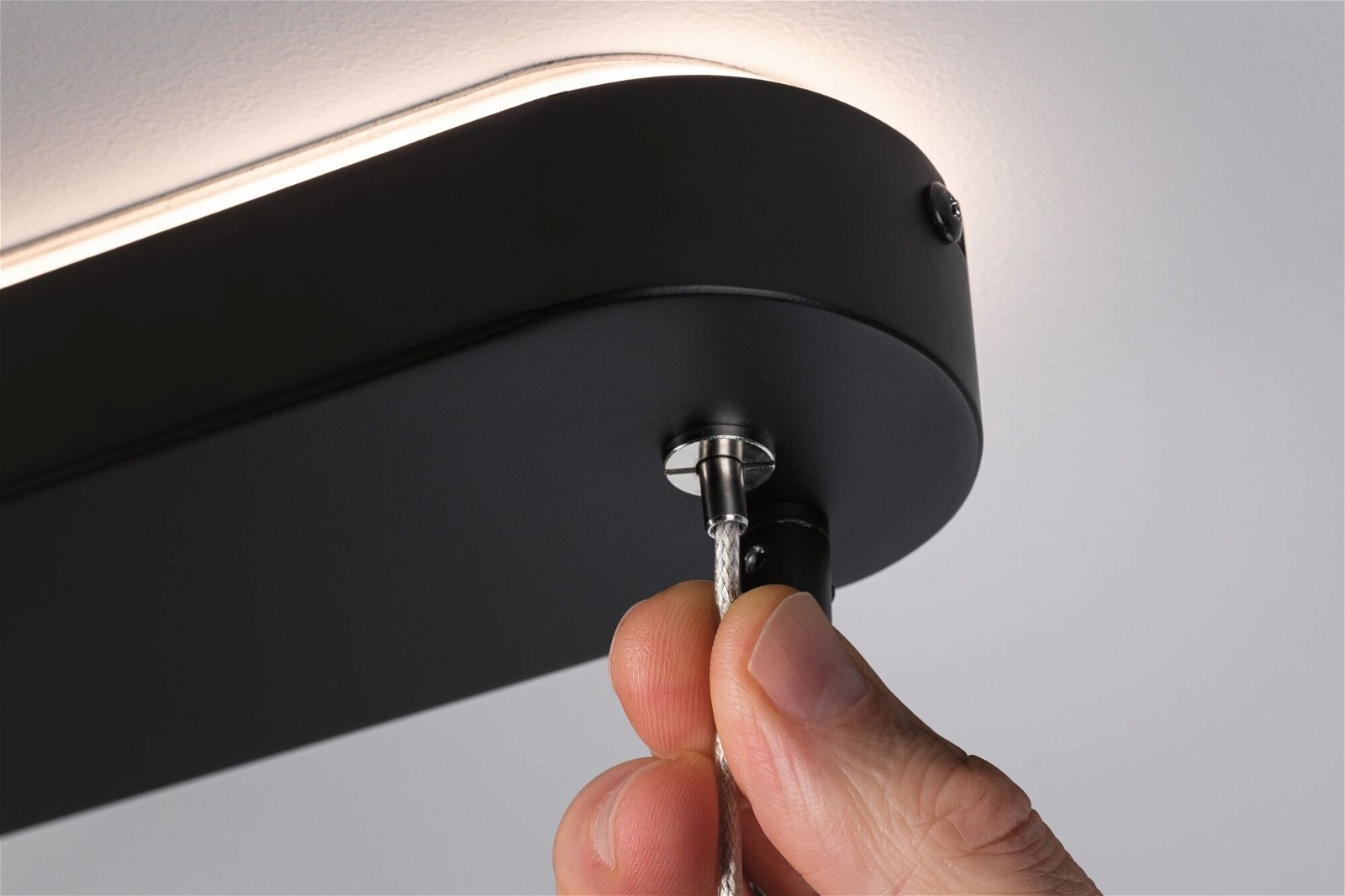 Paulmann LED Pendelleuchte »Puric Pane Effect Smart Home Zigbee 6x6W schwarz 230V Metall«, 6 flammig-flammig, dimmbar