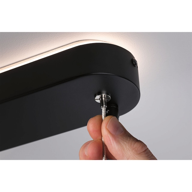 Paulmann LED Pendelleuchte »Puric Pane Effect Smart Home Zigbee 6x6W schwarz  230V Metall«, 6 flammig-flammig, dimmbar | BAUR
