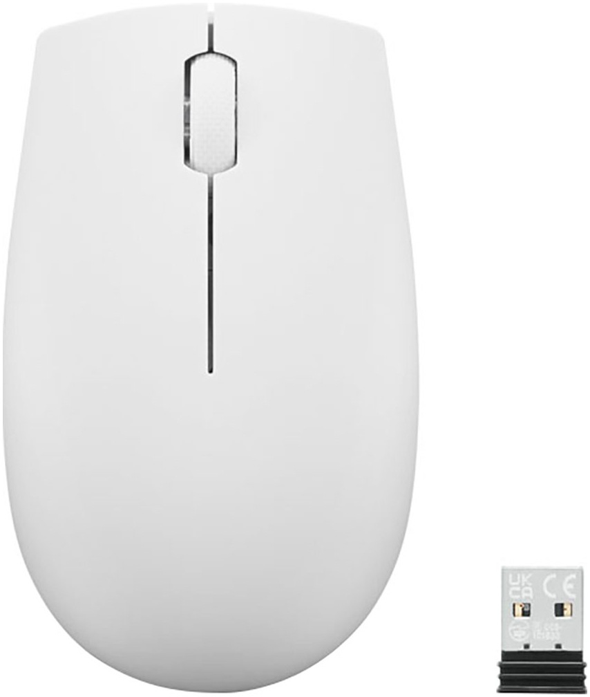 LENOVO Maus "300 Wireless", B:5,79cm H:3,2cm T:9,8cm, grau, Büro, Computer-Mäuse