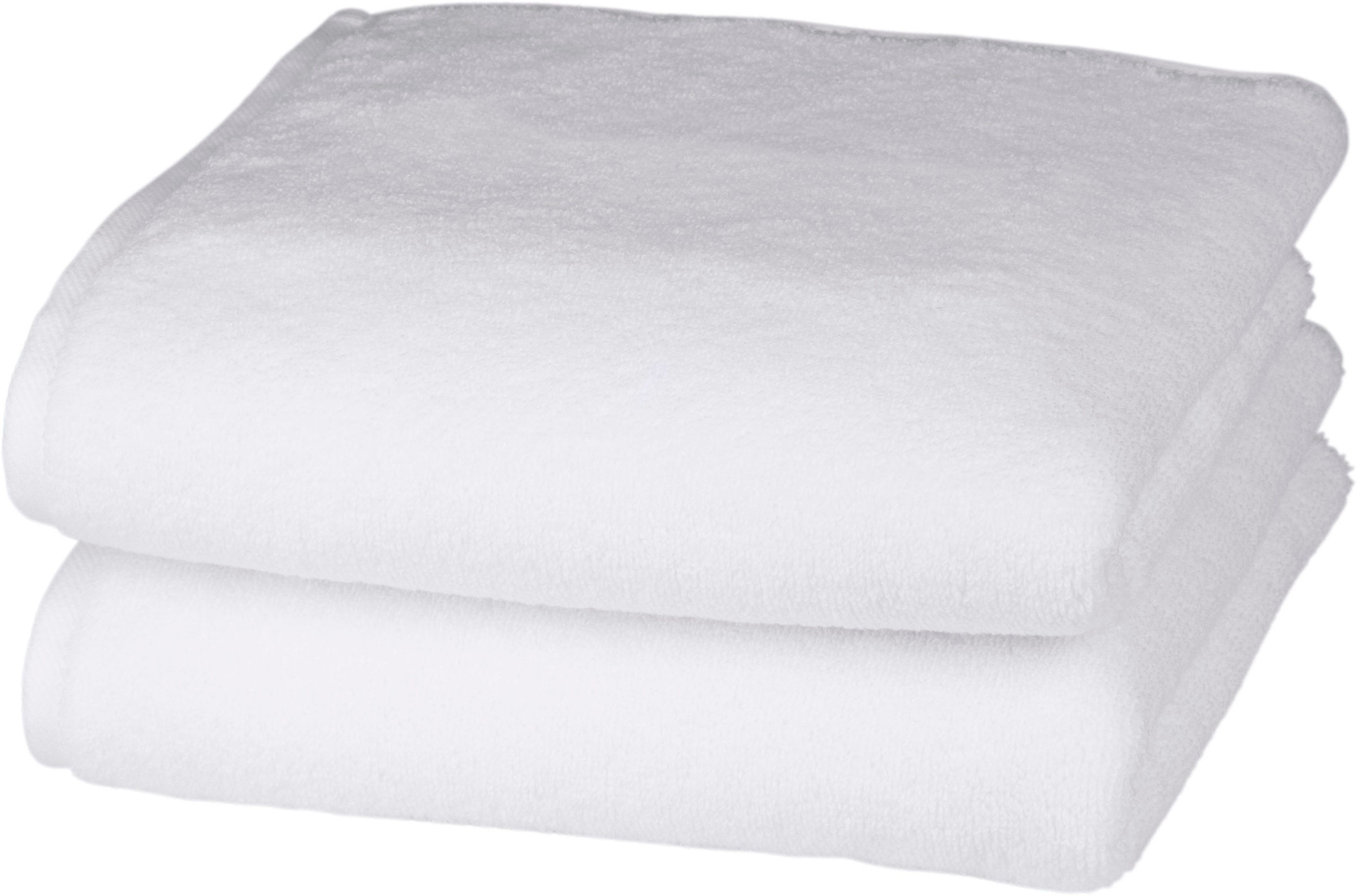 Handtücher ROSS, B:50cm L:100cm, weiß, Frottier, Obermaterial: 100% Baumwolle, Badezimmer, Handtücher, "Sensual 9000", mit Aloe-Vera-Öl veredelt