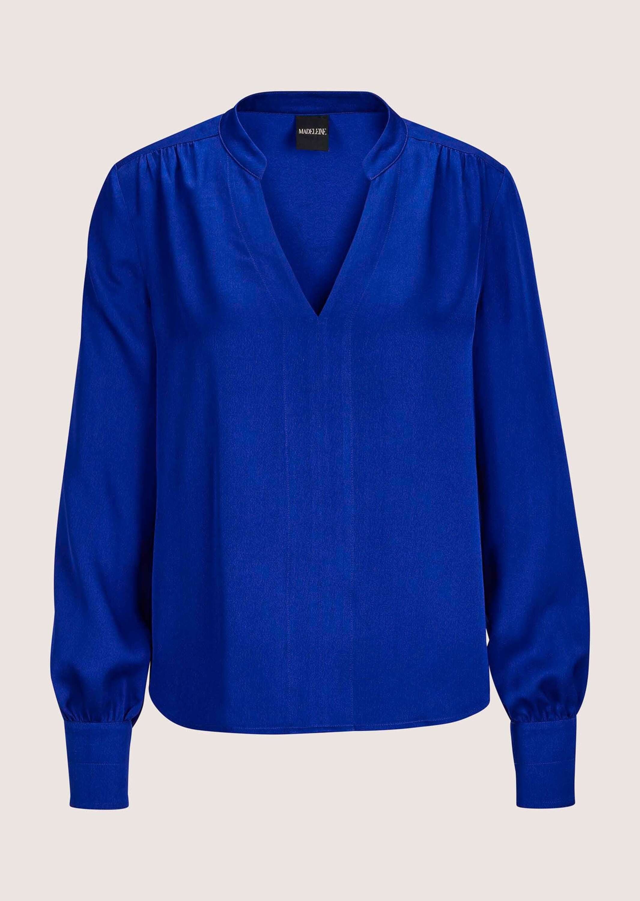 MADELEINE Langarmbluse "Bluse Elegante Viskosebluse mit Stehkragen" günstig online kaufen