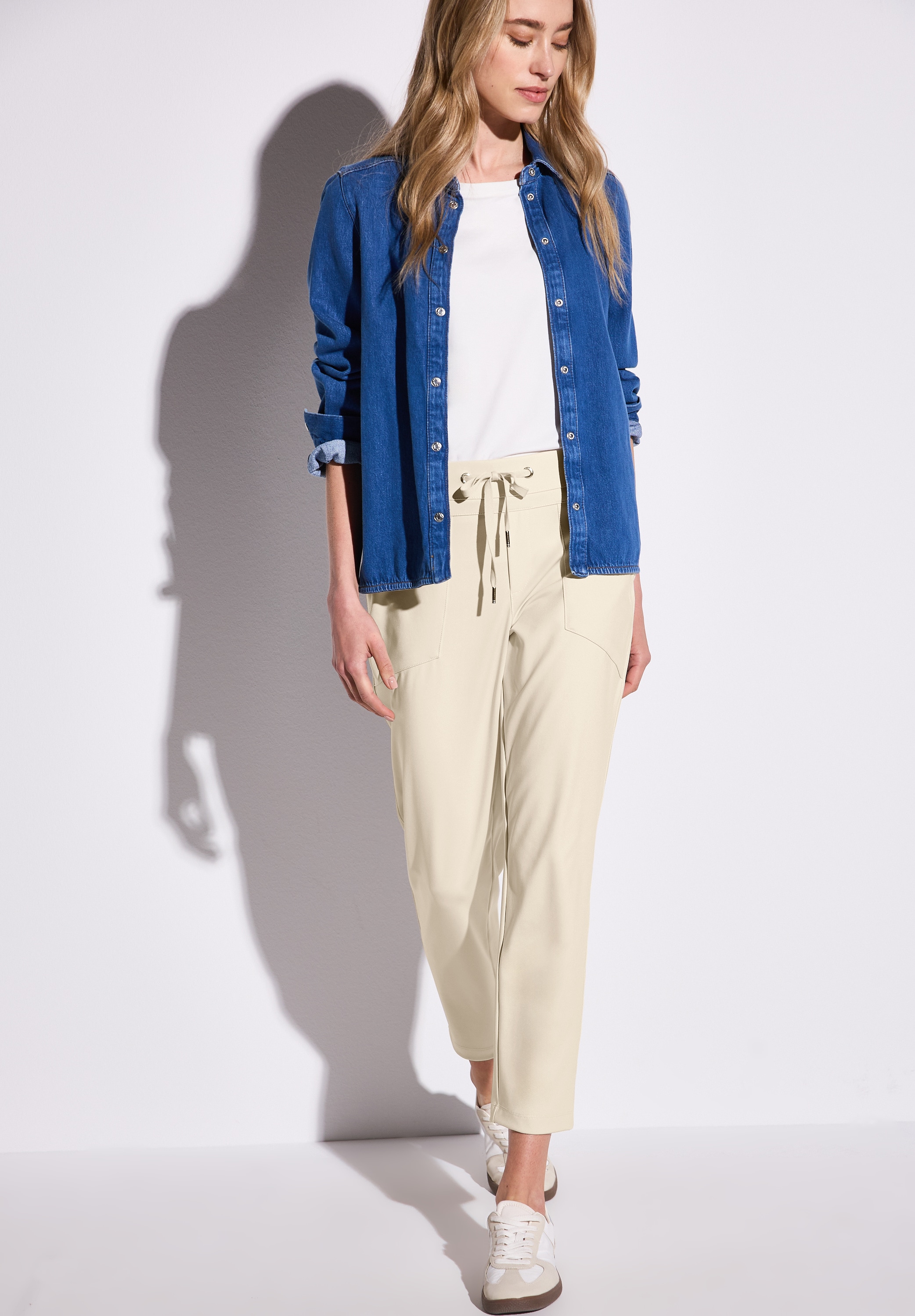STREET ONE Stoffhose »Style Bonny«, mit Tunnelzug am Bund