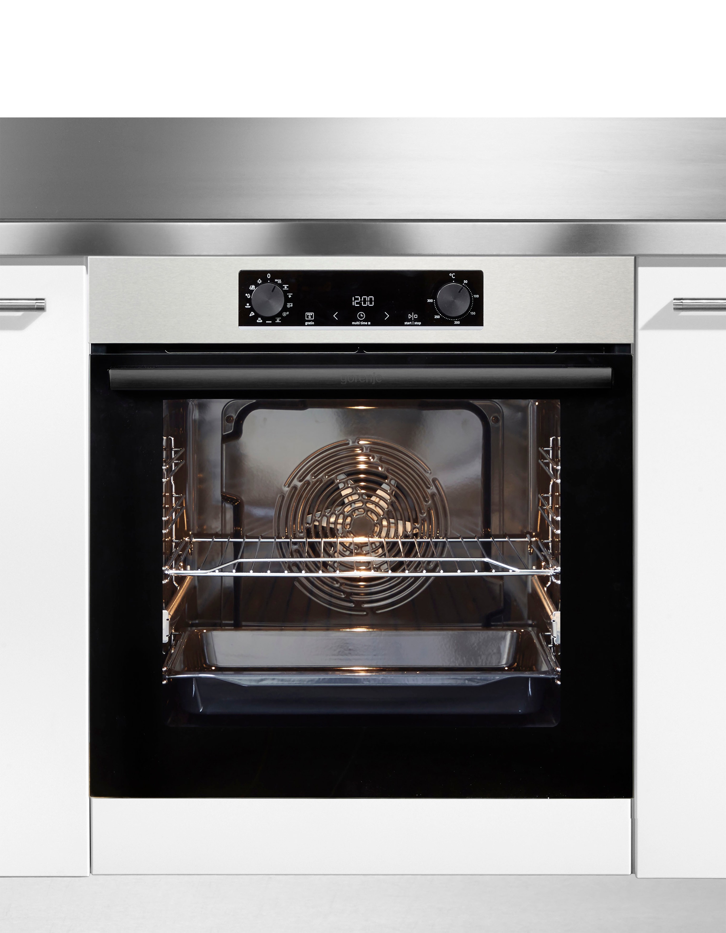 GORENJE Backofen-Set »Pacific Backofen-Set Basic Induktion 2021«, BOSB737OTX, mit 1-fach-Teleskopauszug, ecoClean