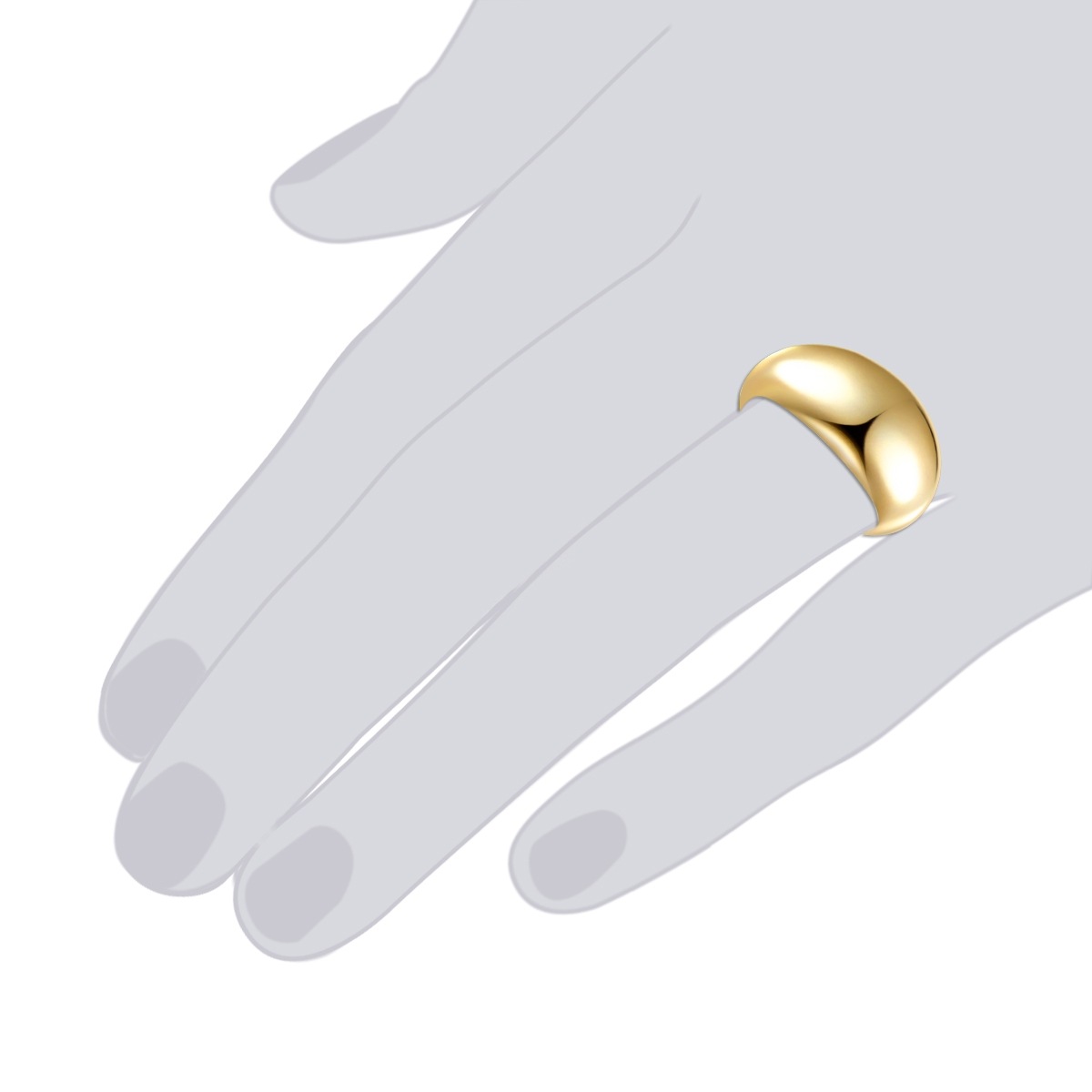 Rafaela Donata RD7725 Ring Yellow Gold Size 52 2