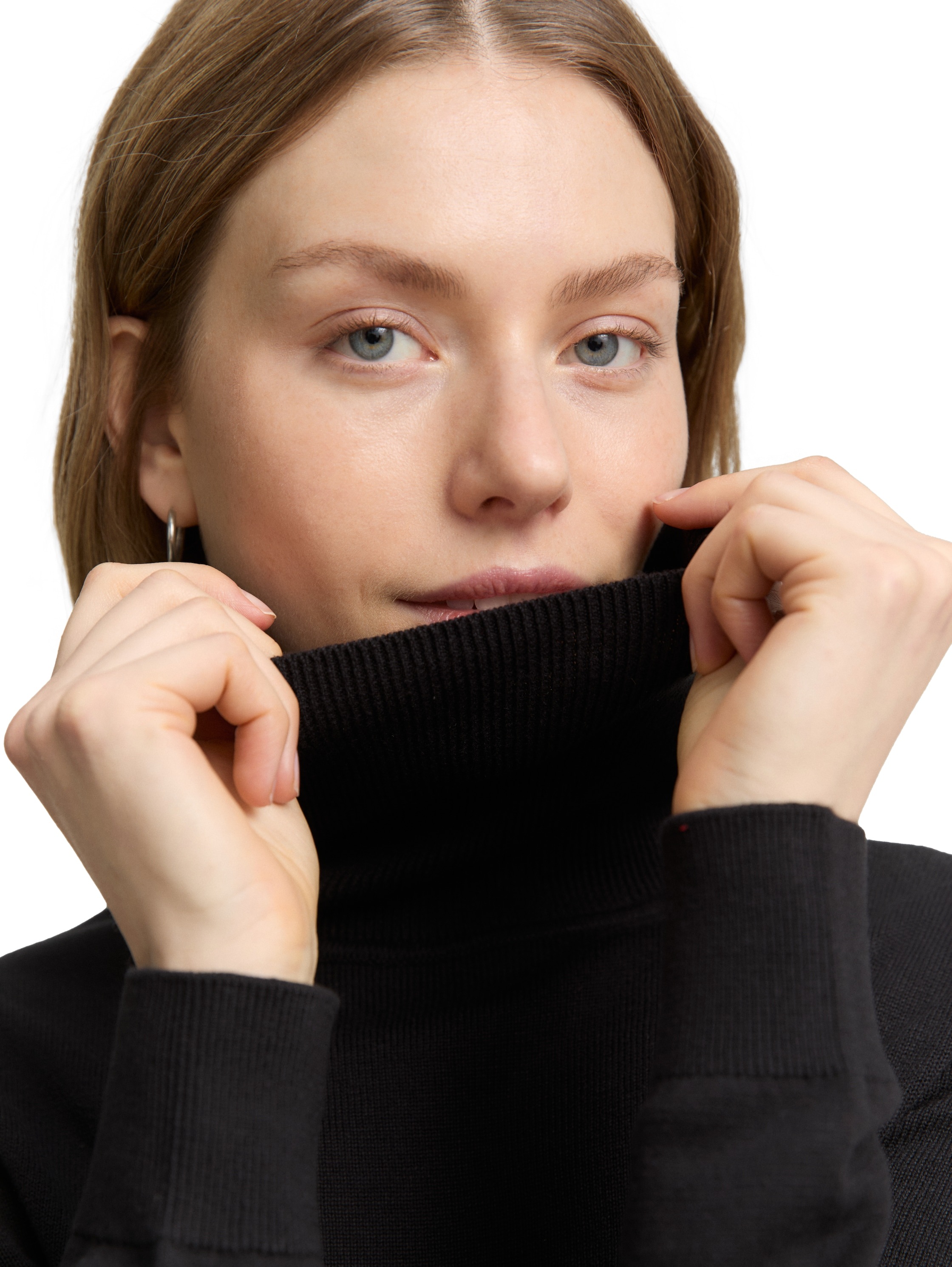 Thumbnail - TOM TAILOR Rollkragenpullover mit Rippbündchen