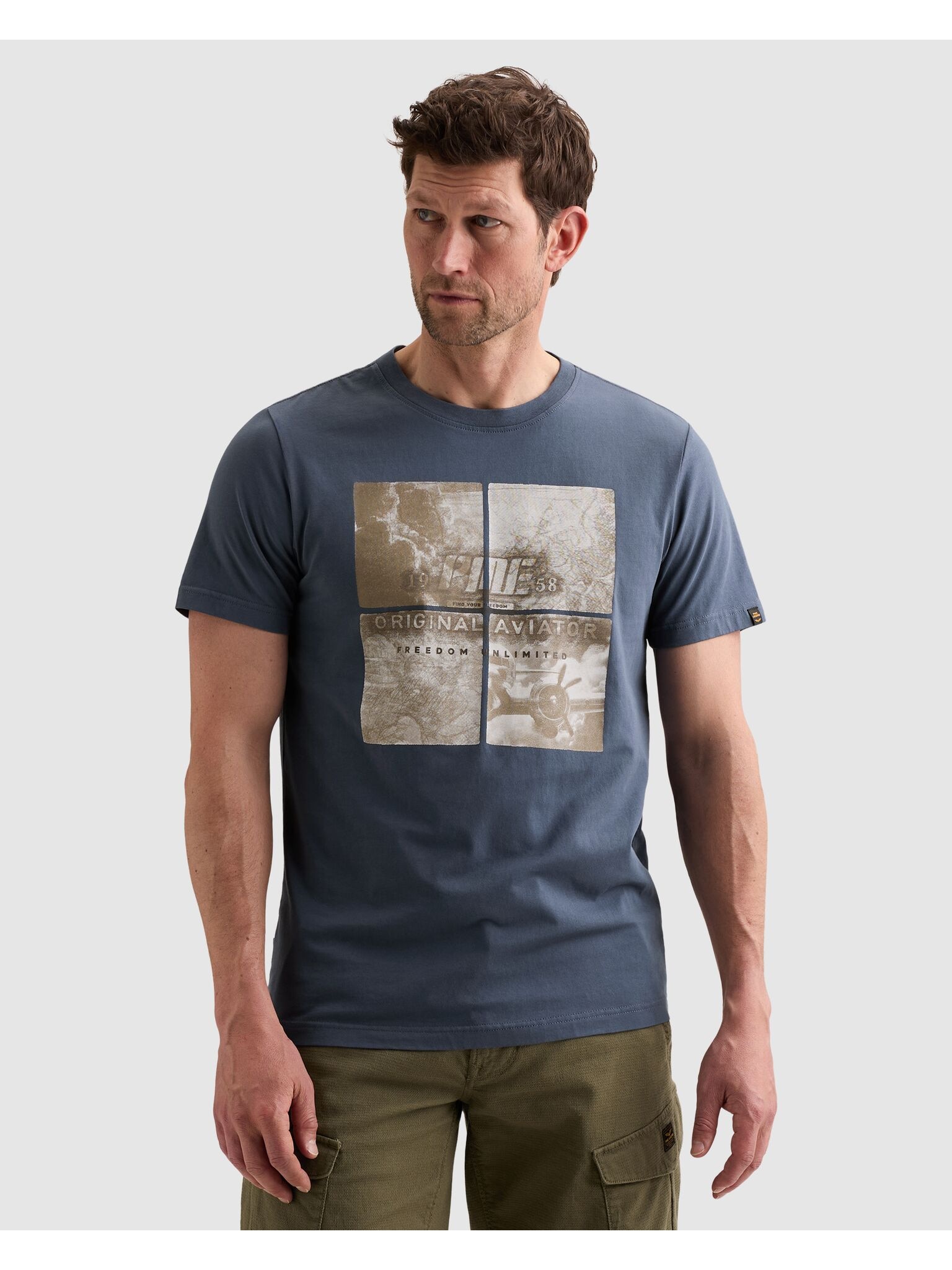 PME LEGEND T-Shirt »Short sleeve r-neck single jersey big art« mit Print