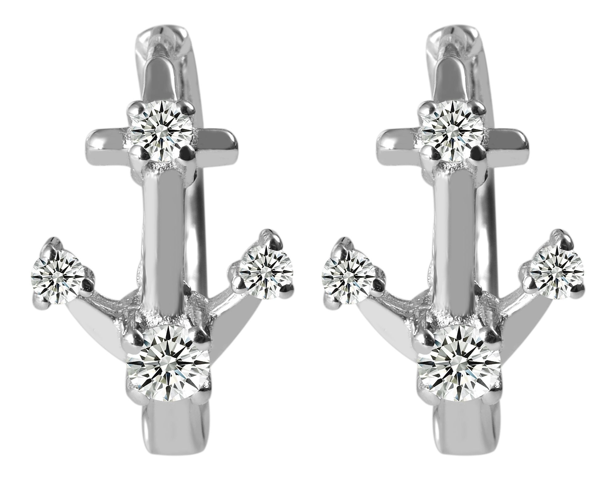 Adelia´s Klappcreolen »Damen Ohrringe – Klappcreole aus 925 Silber« Ideal als Geschenk zum Weihnachten