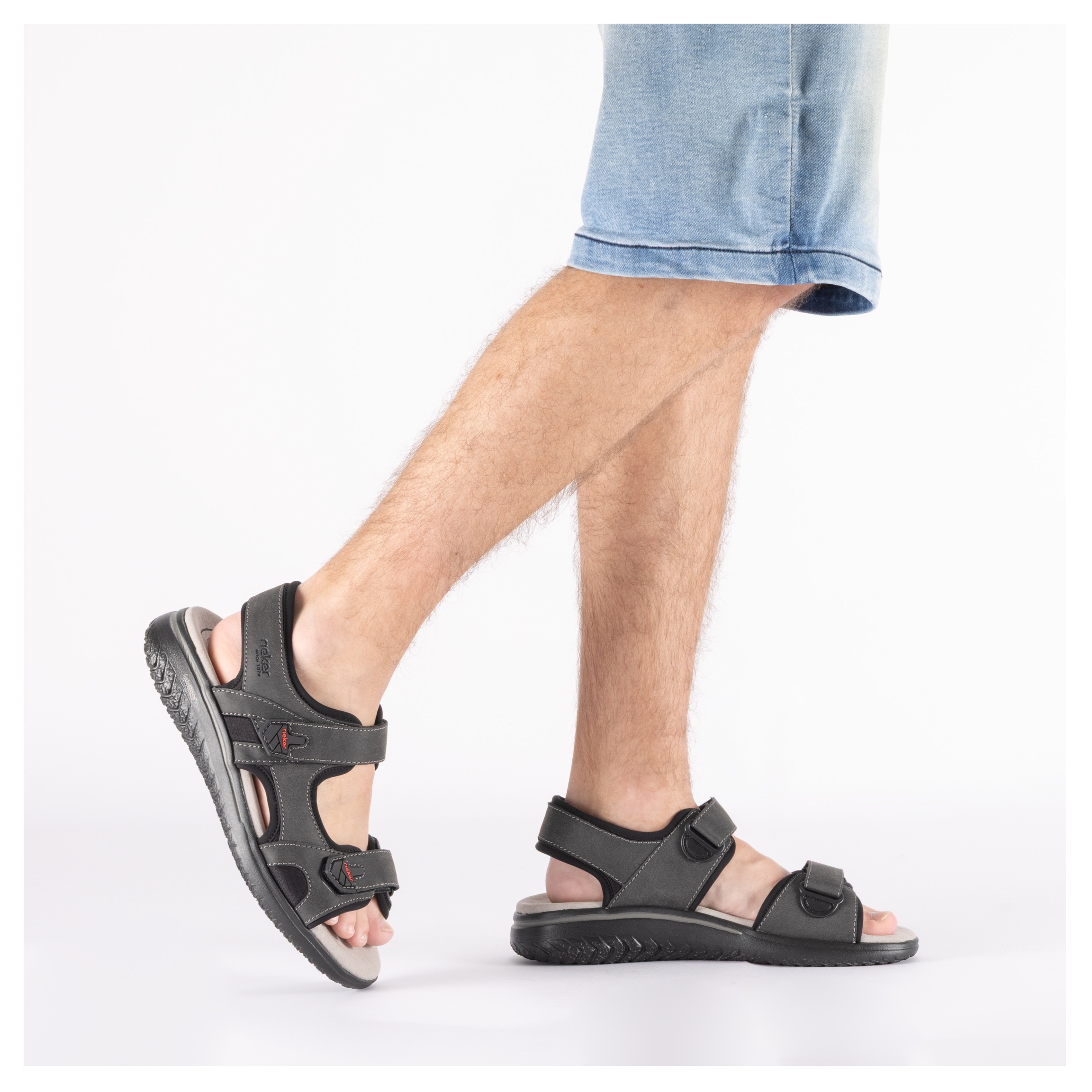 Rieker Sandale  Sommerschuh, Klettschuh, Outdoorsandale mit Klettriemchen