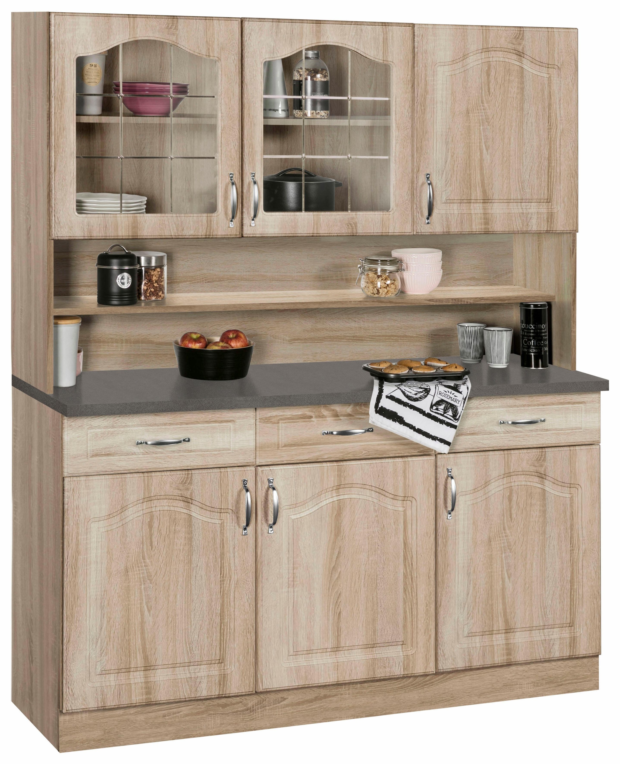 BAUR 150 cm bestellen Küchen Buffet | in Landhaus-Optik Breite »Linz«, wiho