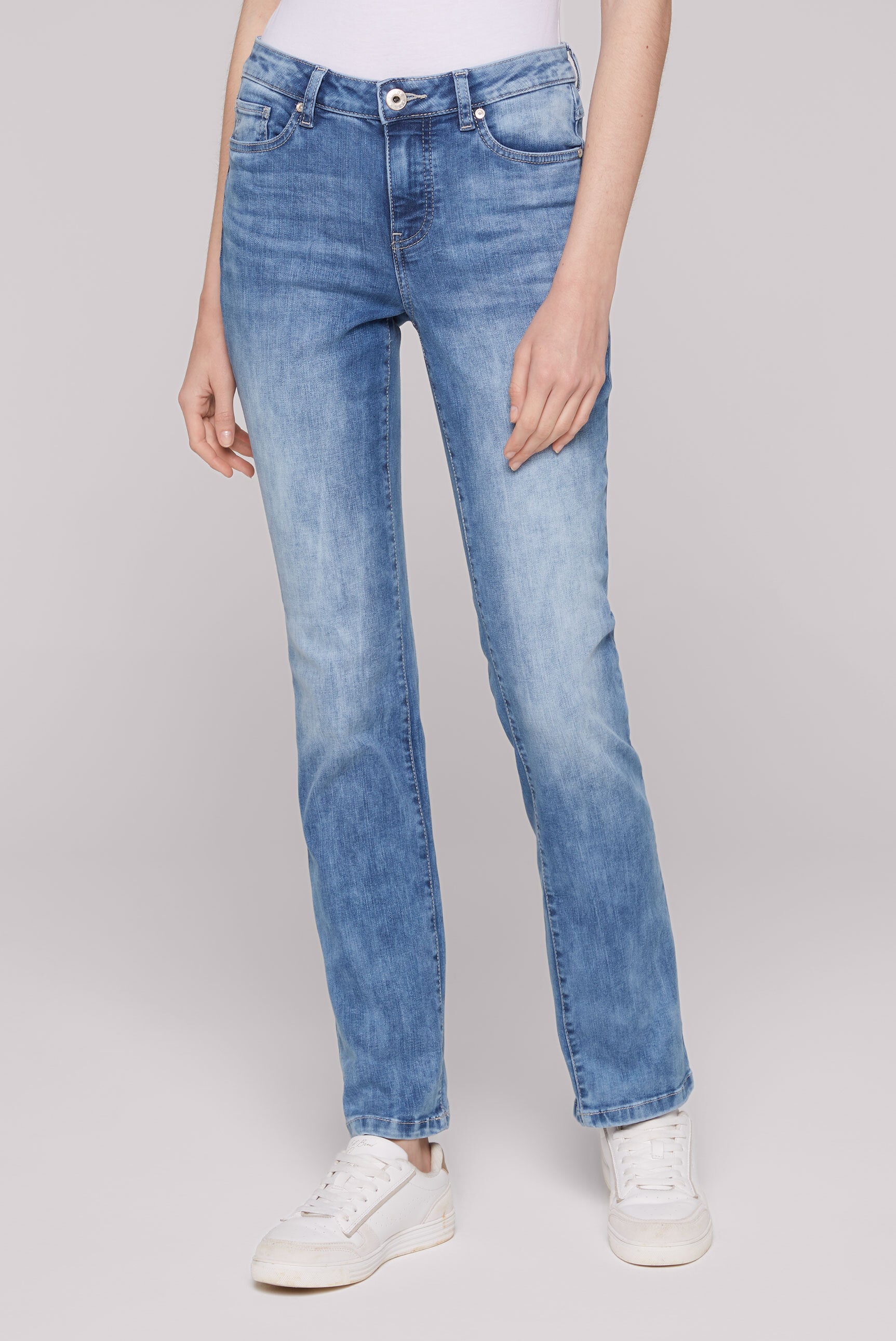 Regular-fit-Jeans, mit normaler Leibhöhe