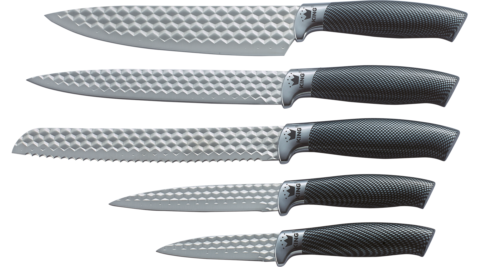 Thumbnail - KING Topf-Set ""ESSENTIAL" Aluminiumguss, Induktion, Antihaftbeschichtung" Set, 2 Töpfe, 1 Stieltopf, 3 Glasdeckel, 12 S...