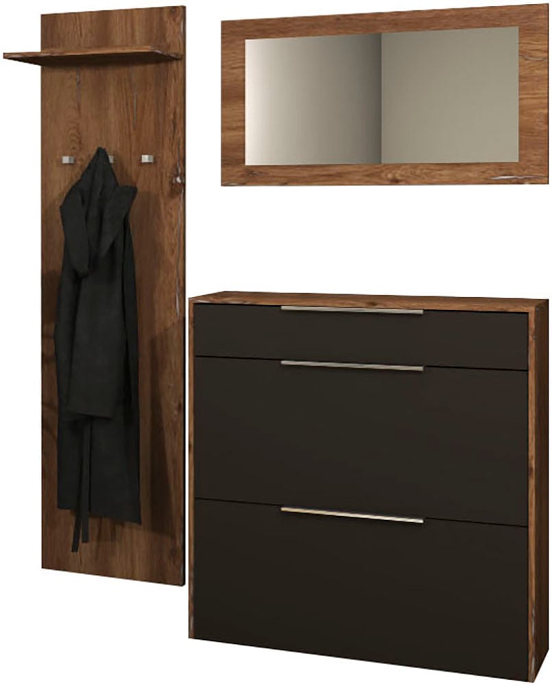 borchardt Möbel Garderoben-Set "Oliva, Hängeschuhschrank, Spiegel, Garderob günstig online kaufen