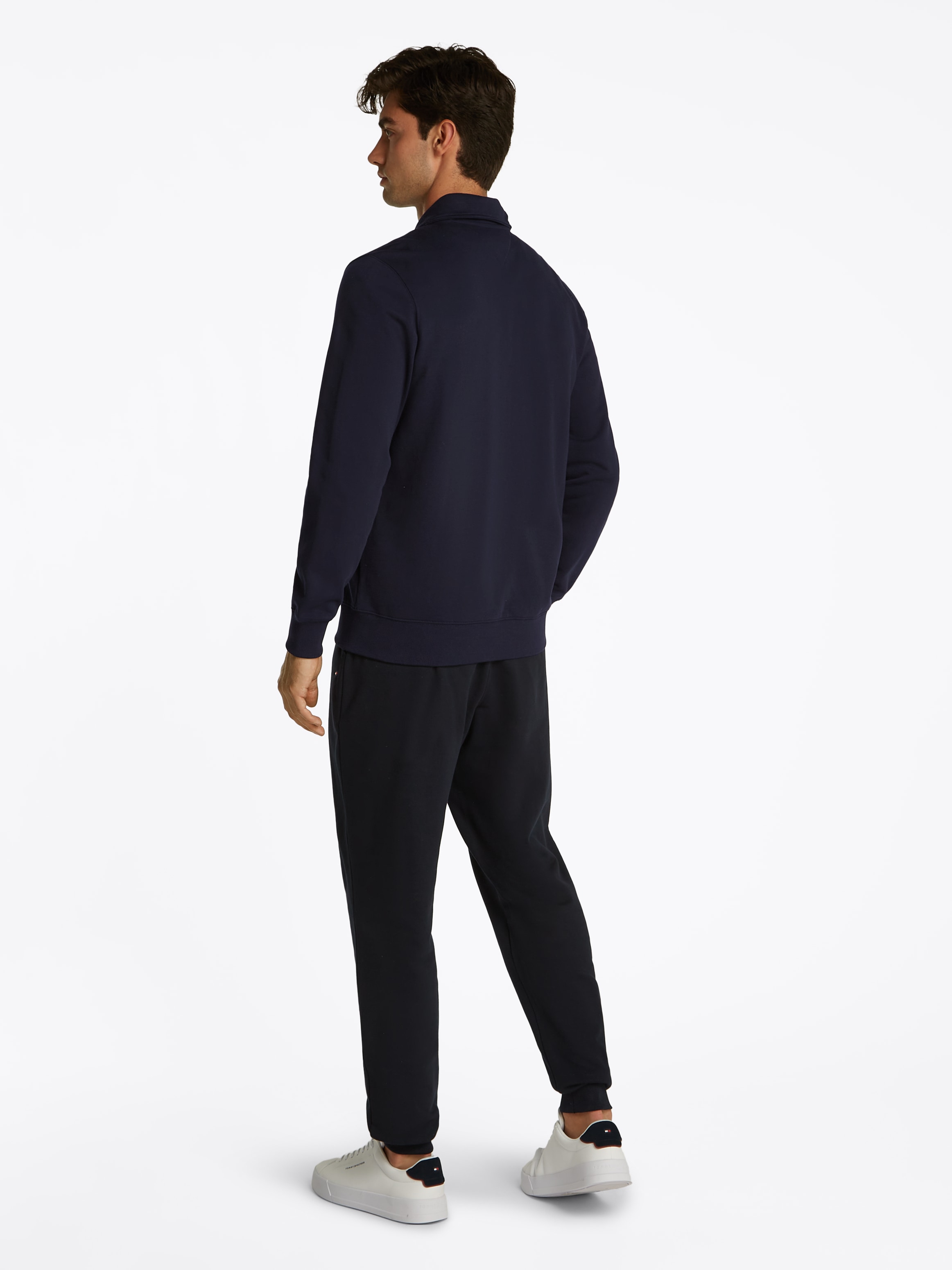 Tommy Hilfiger Sweatjacke »ESSENTIAL TERRY ZT STAND COLLAR«