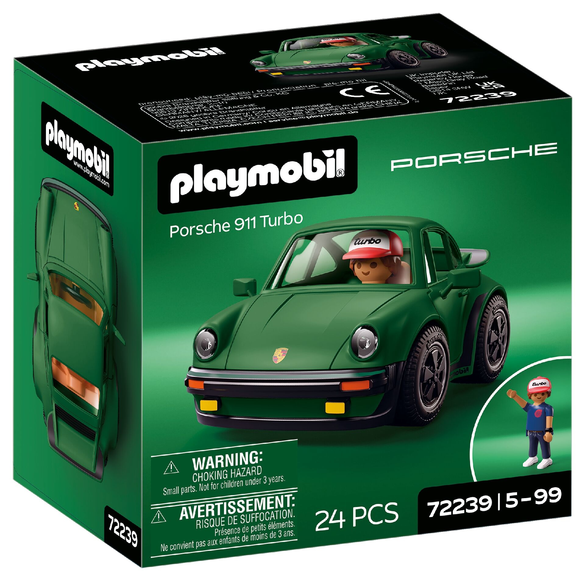 Playmobil® Konstruktions-Spielset »PLAYMOBIL X Porsche 911 Turbo (72239), Cars« Made in Europe