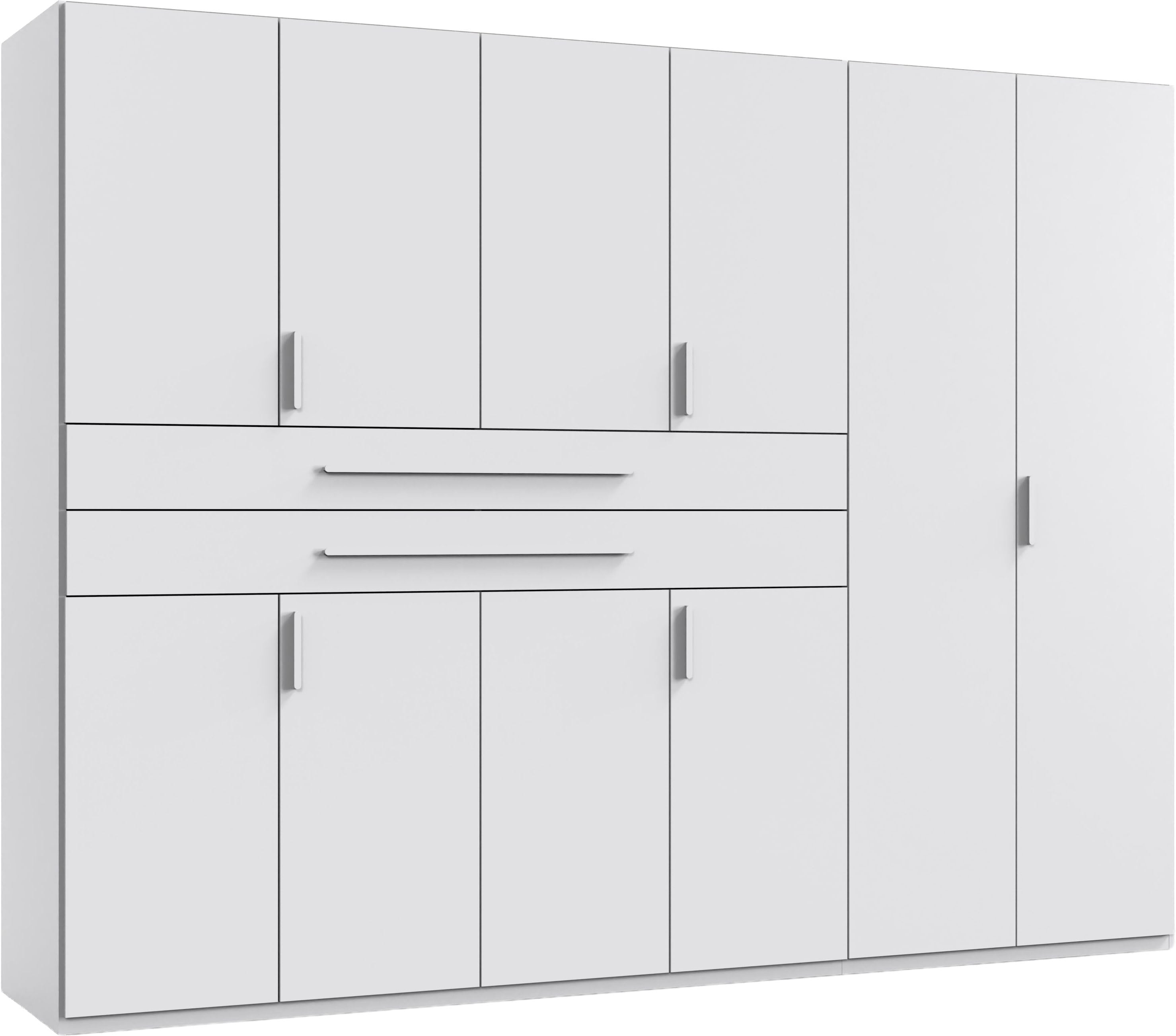 Wimex "Digit Kleiderschrank wahlweise mit oder ohne Spiegel" Schlafzimmer Schrank Bestseller im modernem Design, erhältlich in den Breiten 225cm oder 270cm (mit 8 oder 10 Türen)