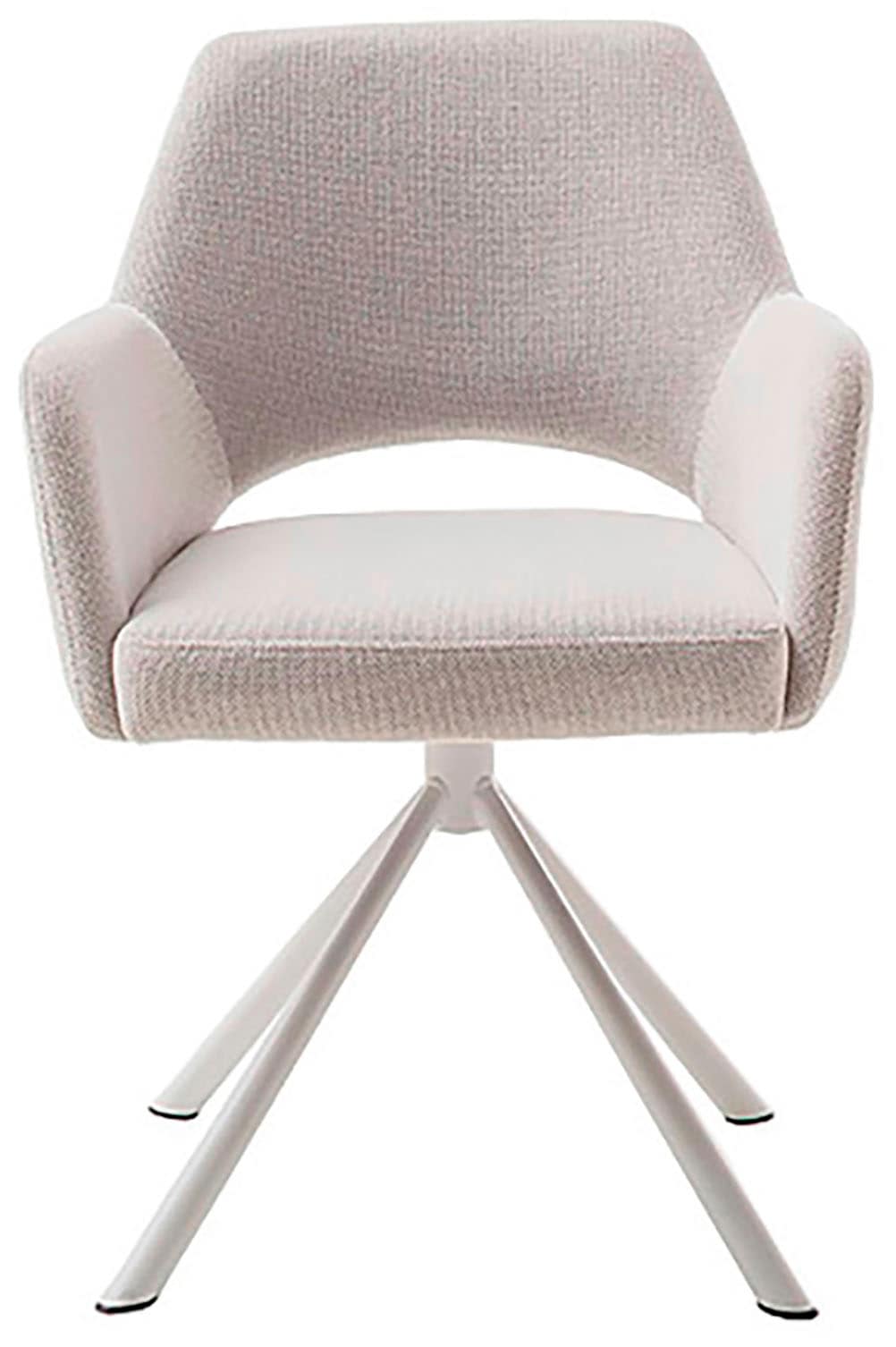 MCA furniture 4-Fußstuhl »BEVERLY«, (Set), 2 St., Chenilleoptik, Esszimmerstuhl,Chenilleoptik,360°drehbar,Sitzhöhe 49cm,belastbar 120kg