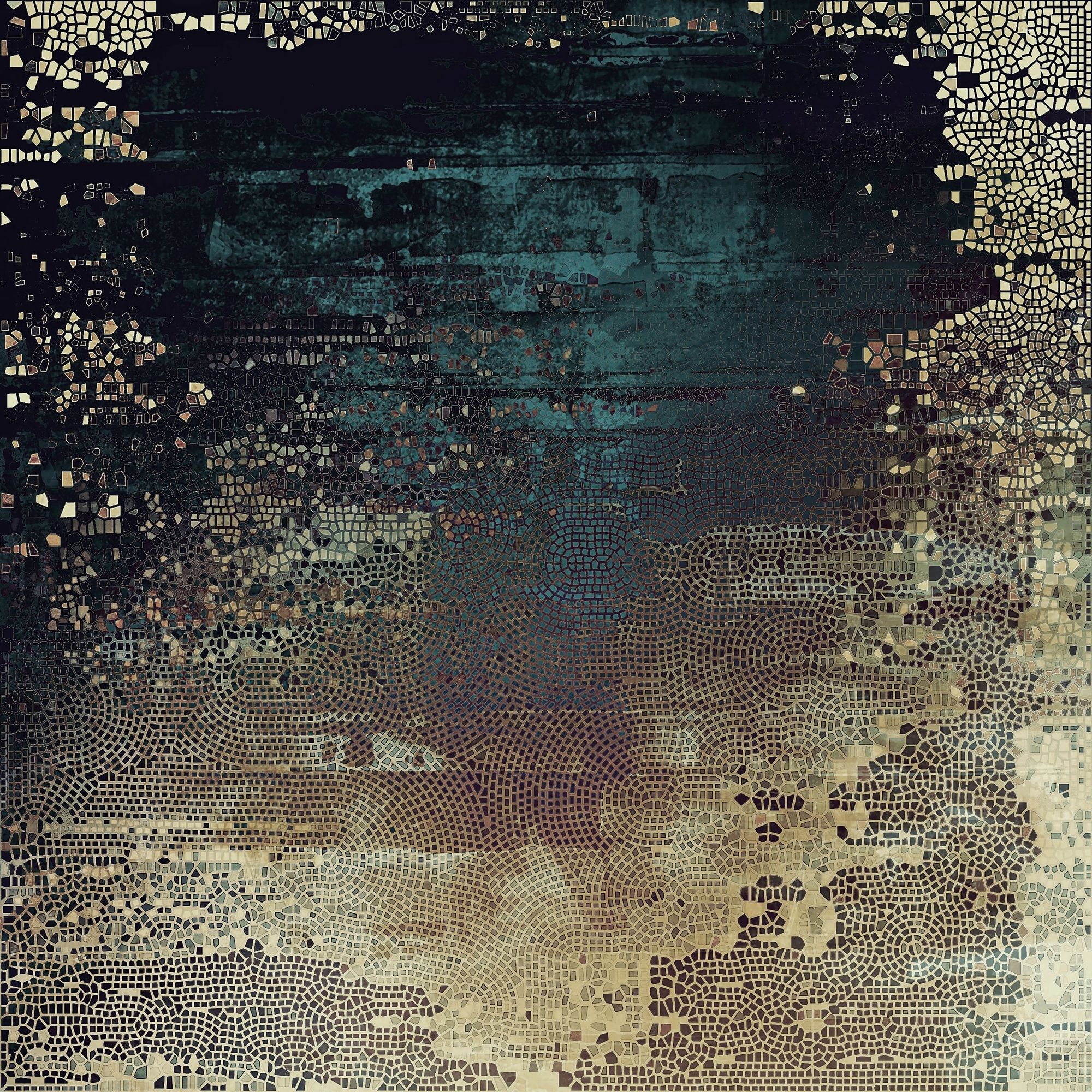 queence Leinwandbild "Golden Snake" Abstrakt  Abstrakte  Kunst  Modern 1 St günstig online kaufen