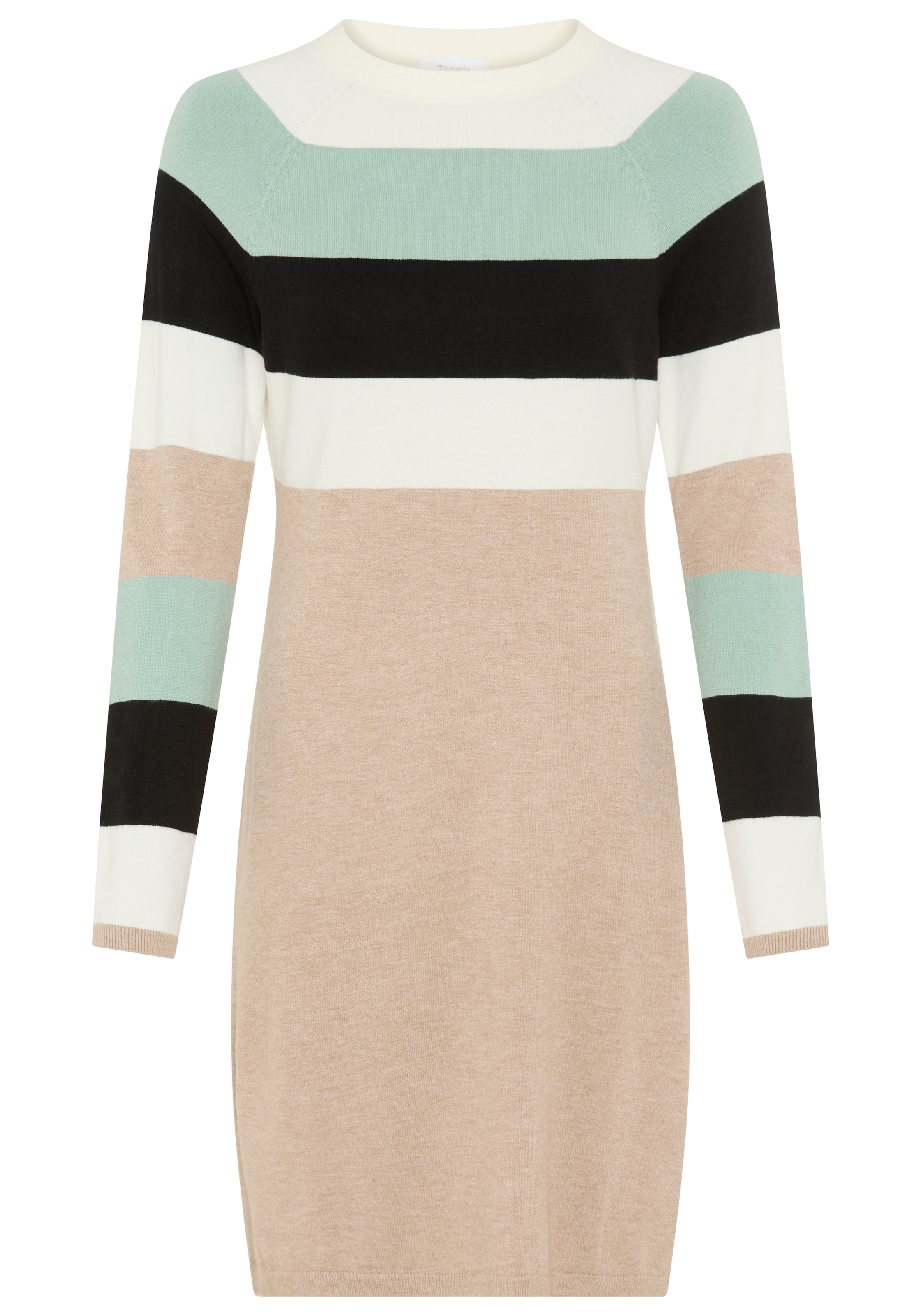 Tamaris Strickkleid aus Feinstrick, für Casualmode und Frühling, gestreifte günstig online kaufen