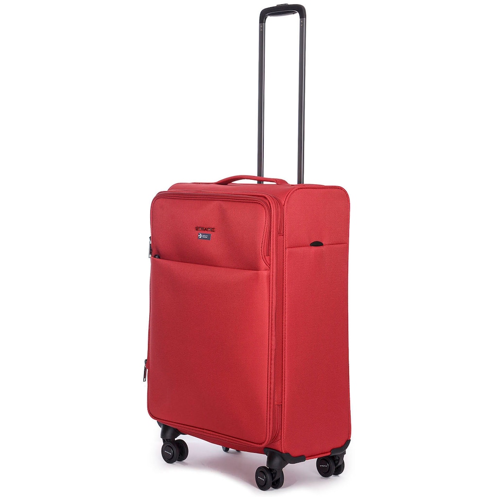 Stratic Weichgepäck-Trolley »Stratic Light + M, red«, 4 Rollen