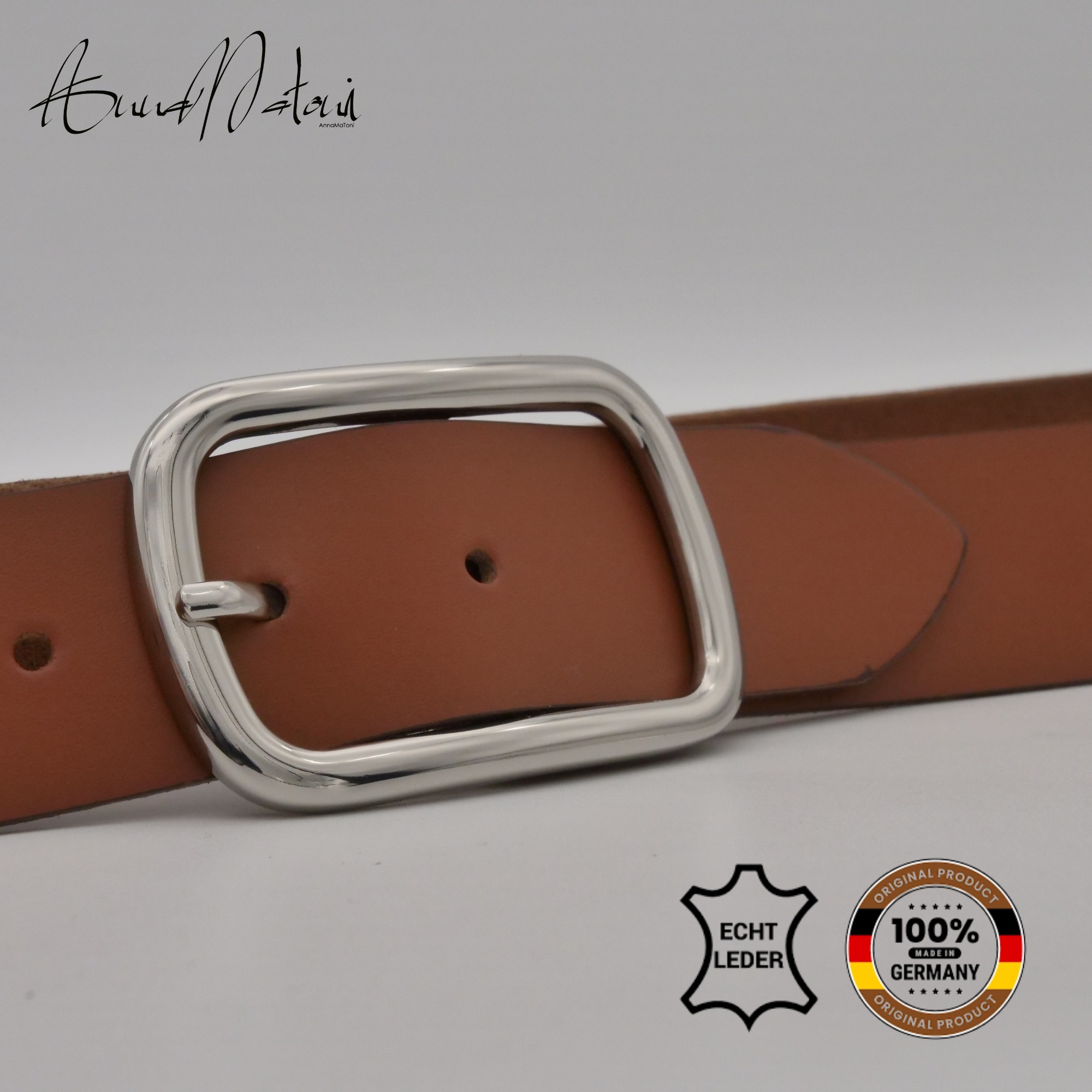 AnnaMatoni Ledergürtel "AnnaMatoni Damen Ledergürtel Basic Gürtel 3,5cm bre günstig online kaufen