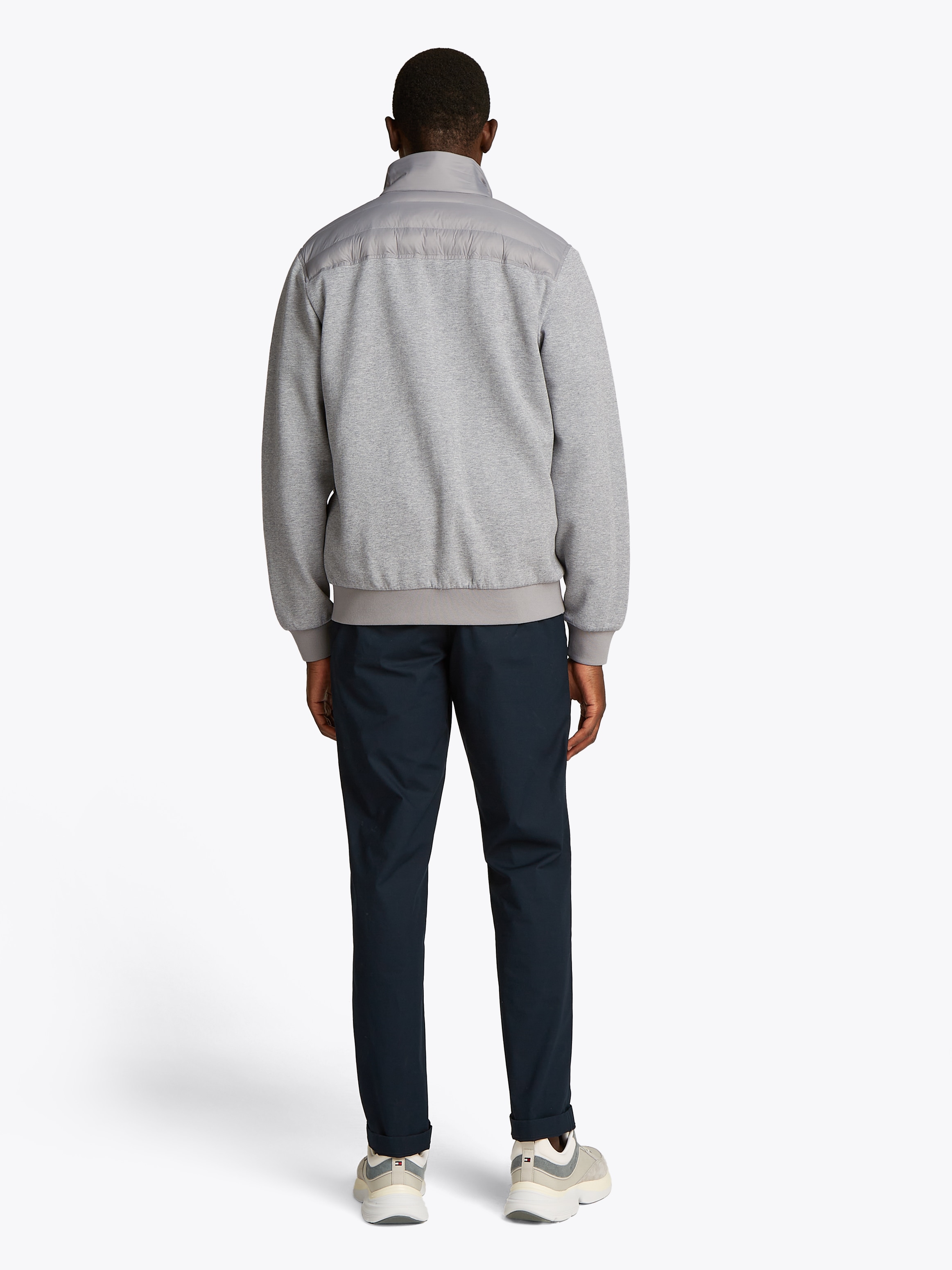Tommy Hilfiger Sweatjacke »MIX MEDIA STAND CLLR«, mit Steppung
