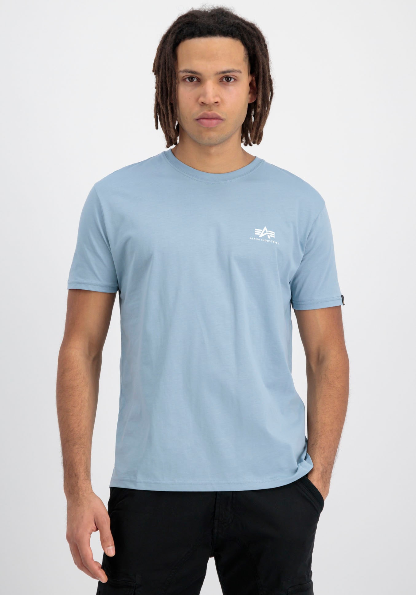 Alpha Industries Rundhalsshirt "BASIC T SMALL LOGO" Baumwolle, regular fit günstig online kaufen