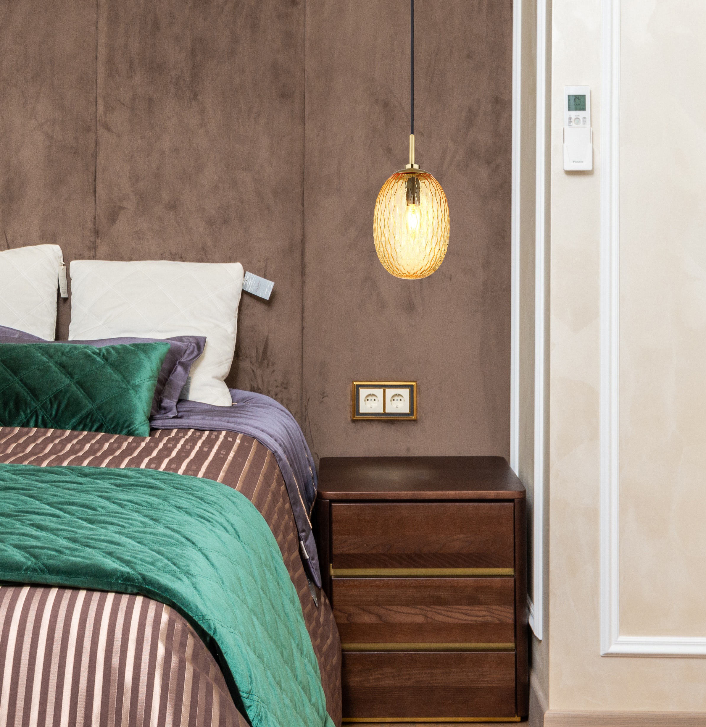 GLOBO LIGHTING Hängeleuchte »DEVIN«, Leuchtmittel E14 | ohne Leuchtmittel, Hängelampe/Pendelleuchte/Esszimmer/Wohnzimmer/Esstisch