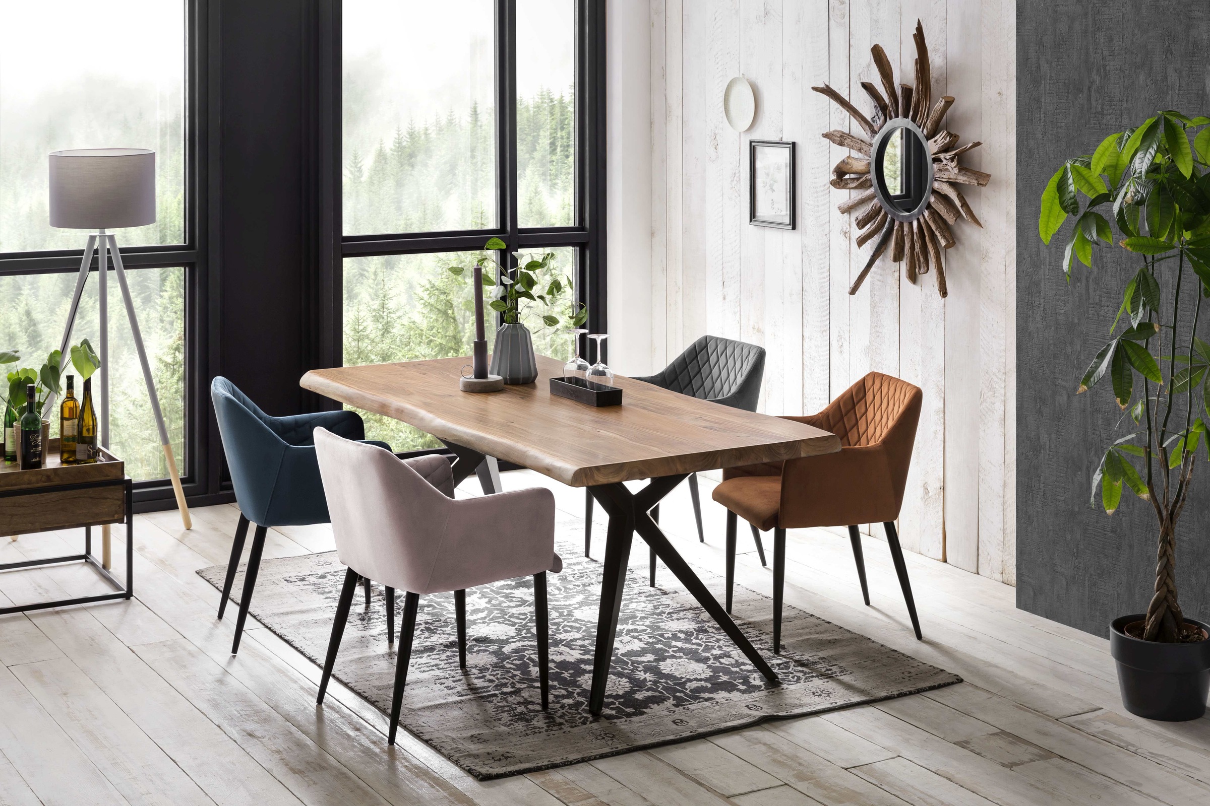 SIT Tischbein, (1 St.), extravagante Form