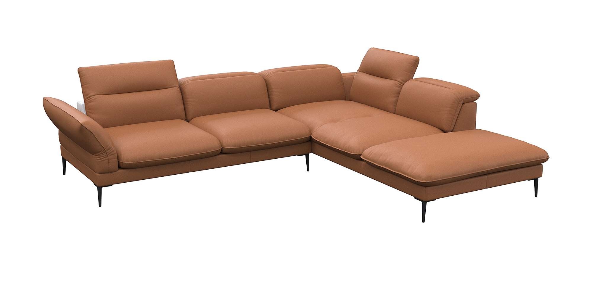 FLEXLUX Ecksofa "Salino, Funktionssofa mit Ottomane, Relaxsofa, Ecksofa", S günstig online kaufen