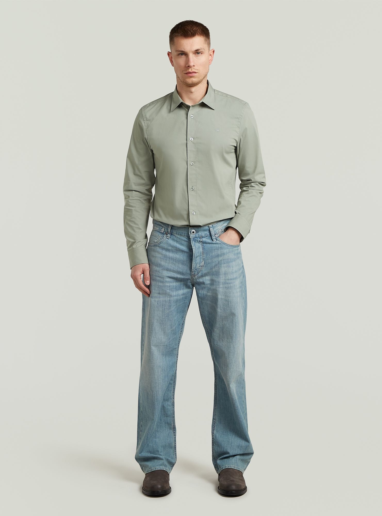 G-STAR Langarmshirt »Uniform Slim Hemd«