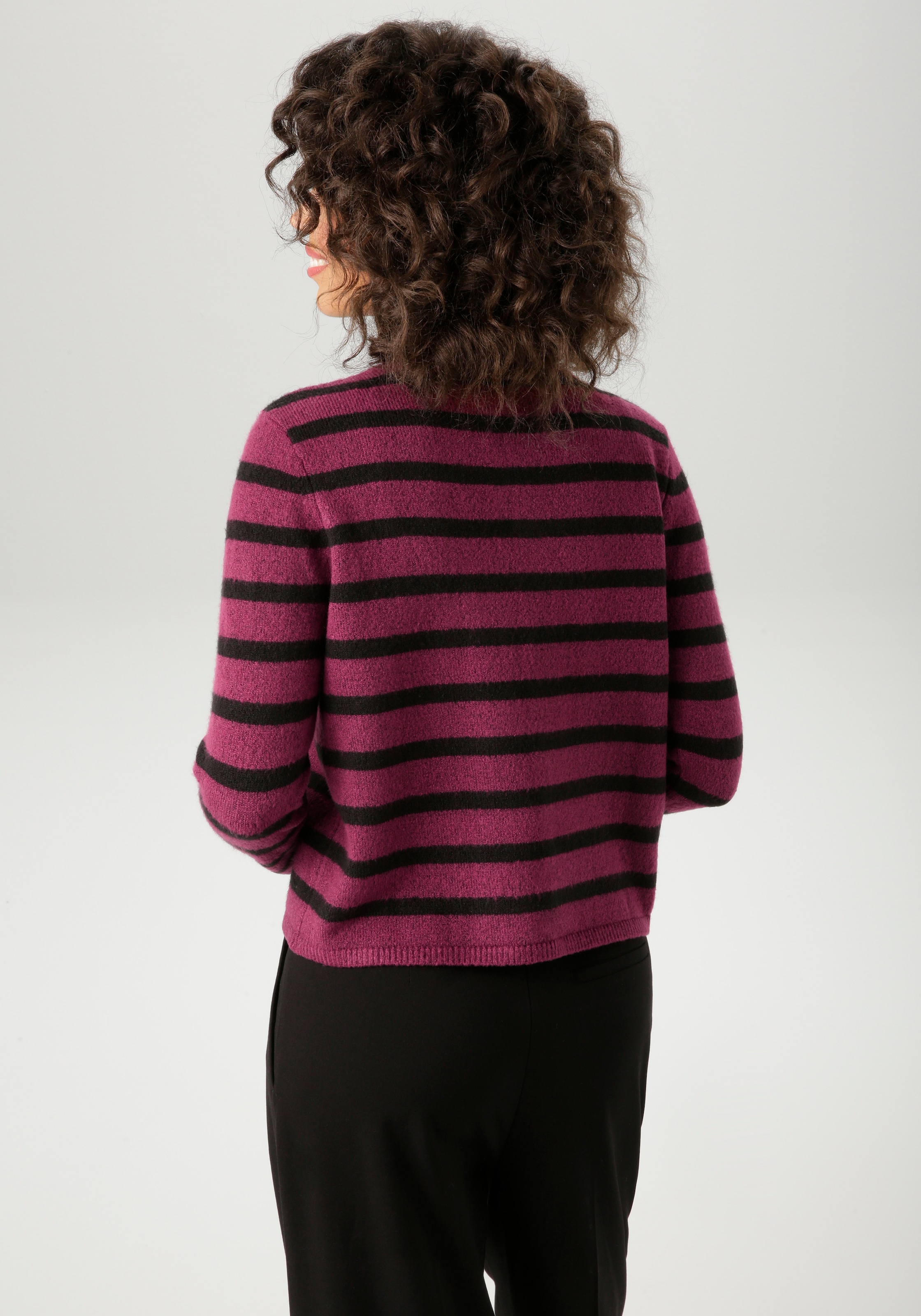 Aniston CASUAL Strickjacke, im Streifen-Dessin - NEUE KOLLEKTION