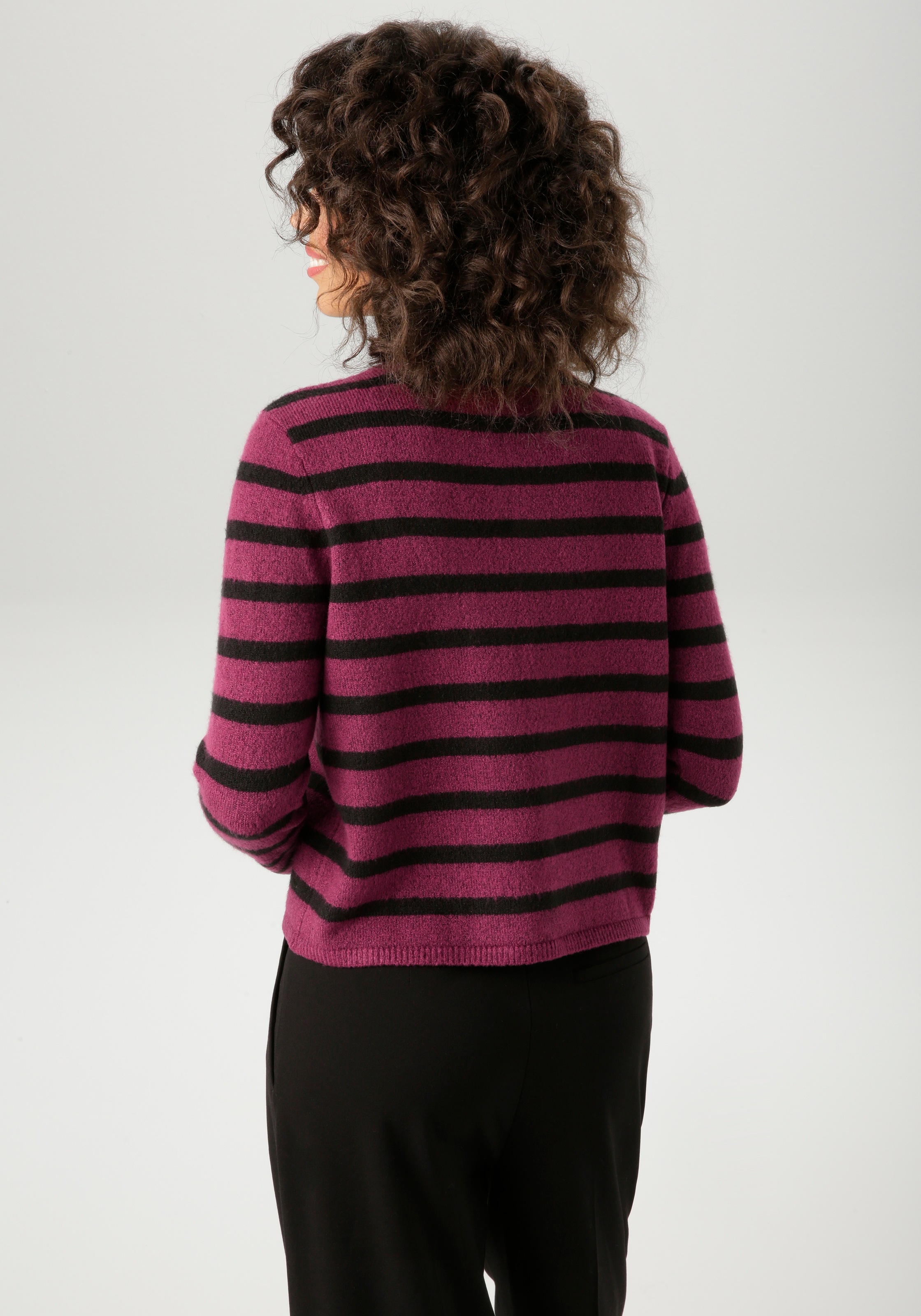 Aniston CASUAL Strickjacke, im Streifen-Dessin - NEUE KOLLEKTION günstig online kaufen