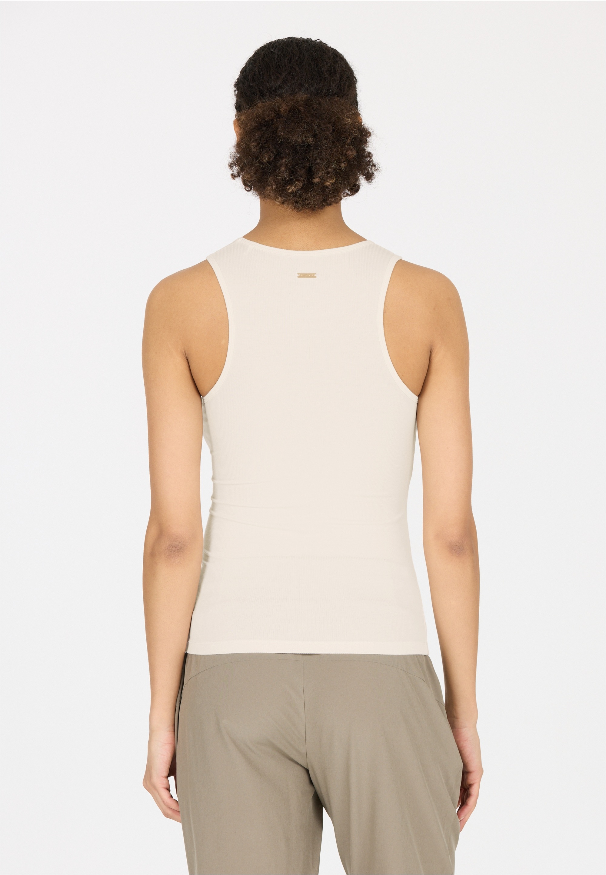 Tanktop ATHLECIA "Tinashe", Damen, Gr. 36, rosa (beige), 92% Viskose, 8% Elasthan, unifarben, normal, Rundhals, Tops Tanktop, im schnelltrocknenden, gerippten Design 3