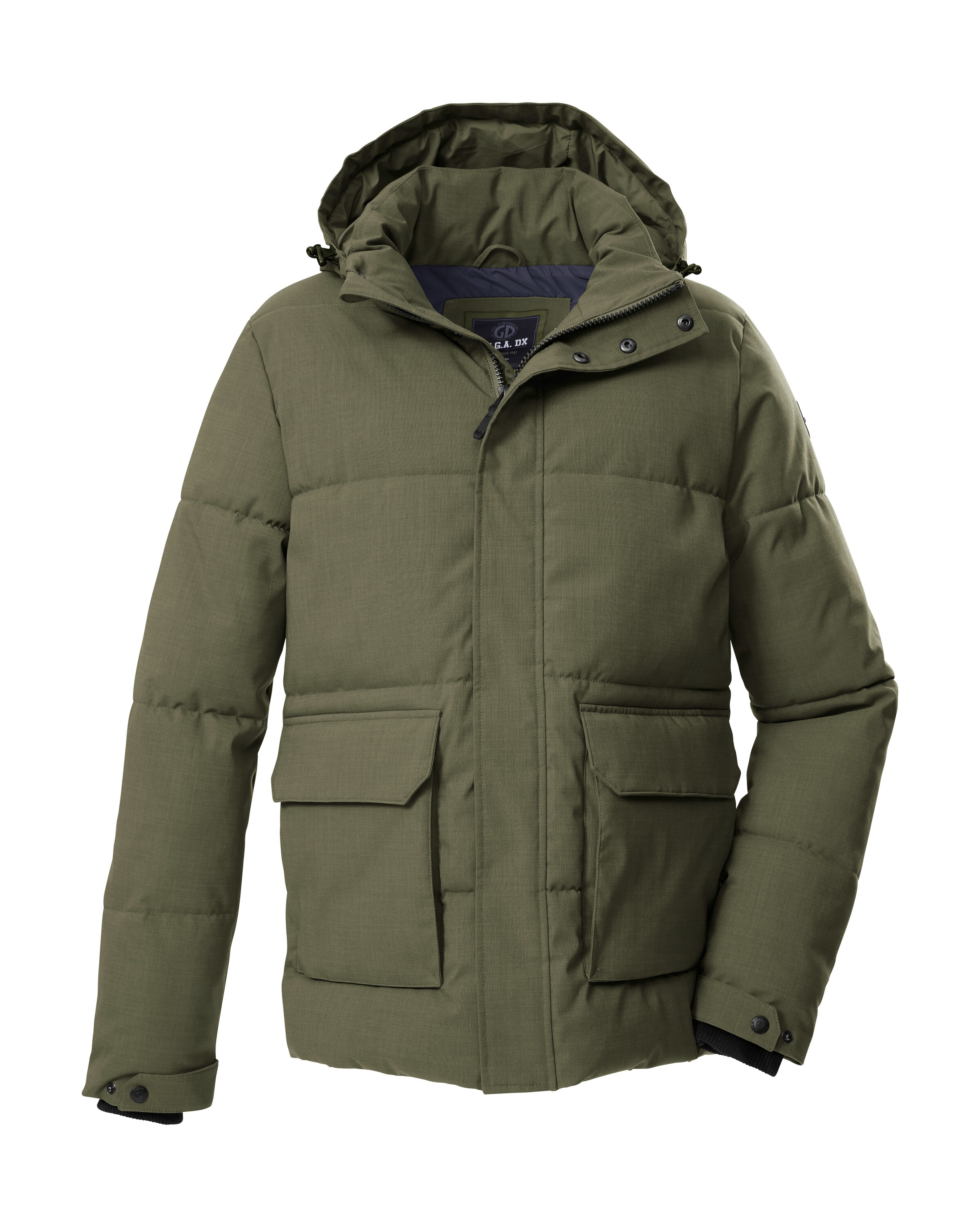 G.I.G.A. DX by killtec Steppjacke "GW 26 MN QLTD JCKT" Wasserabweisende Herrenjacke, abnehmbare Kapuze, recycelte Materialien