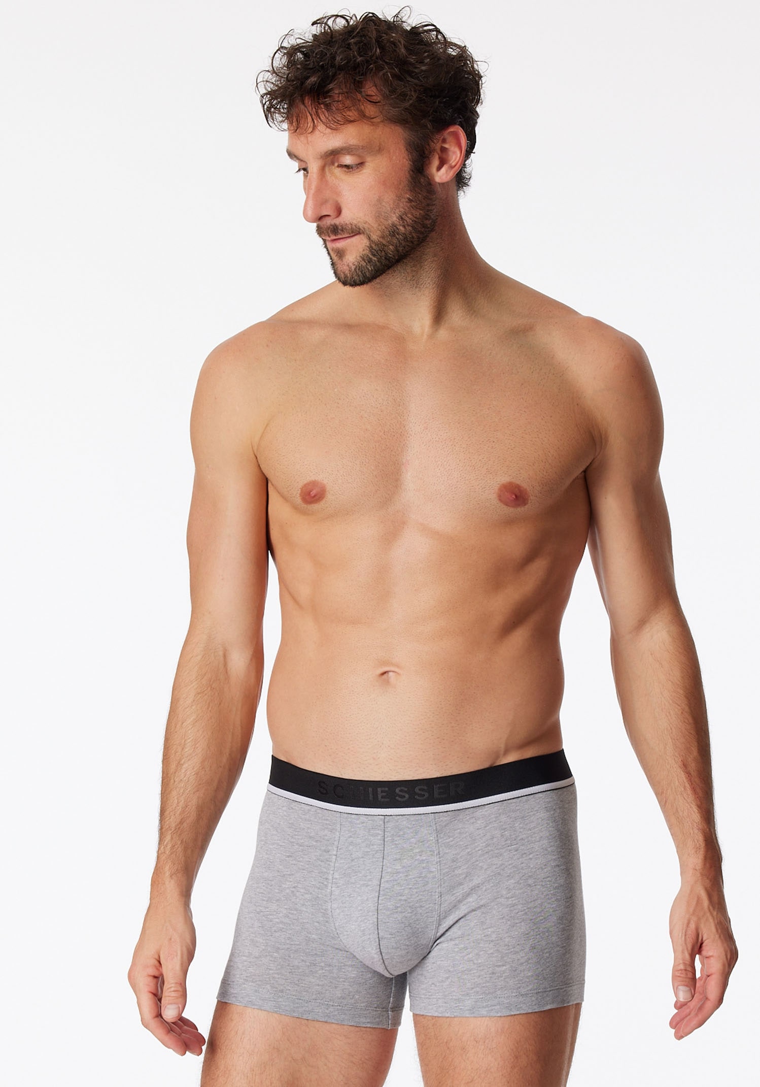 Schiesser Boxer ""95/5"", (3er-Pack), mit sportlichem Logo-Webgummibund günstig online kaufen