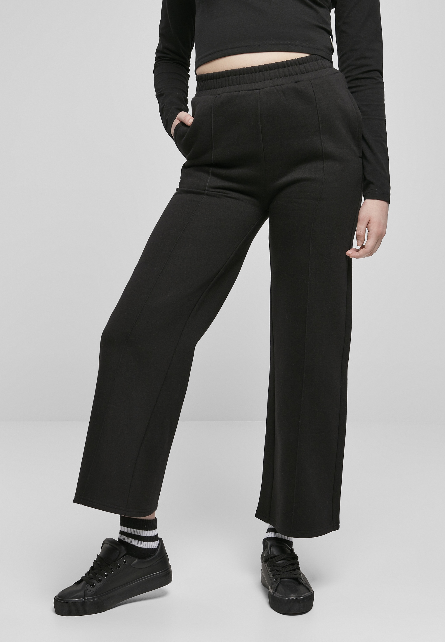 Pin Ladies CLASSICS Pants«, BAUR (1 Stoffhose Tuck Straight bestellen für | Sweat »Damen URBAN tlg.)