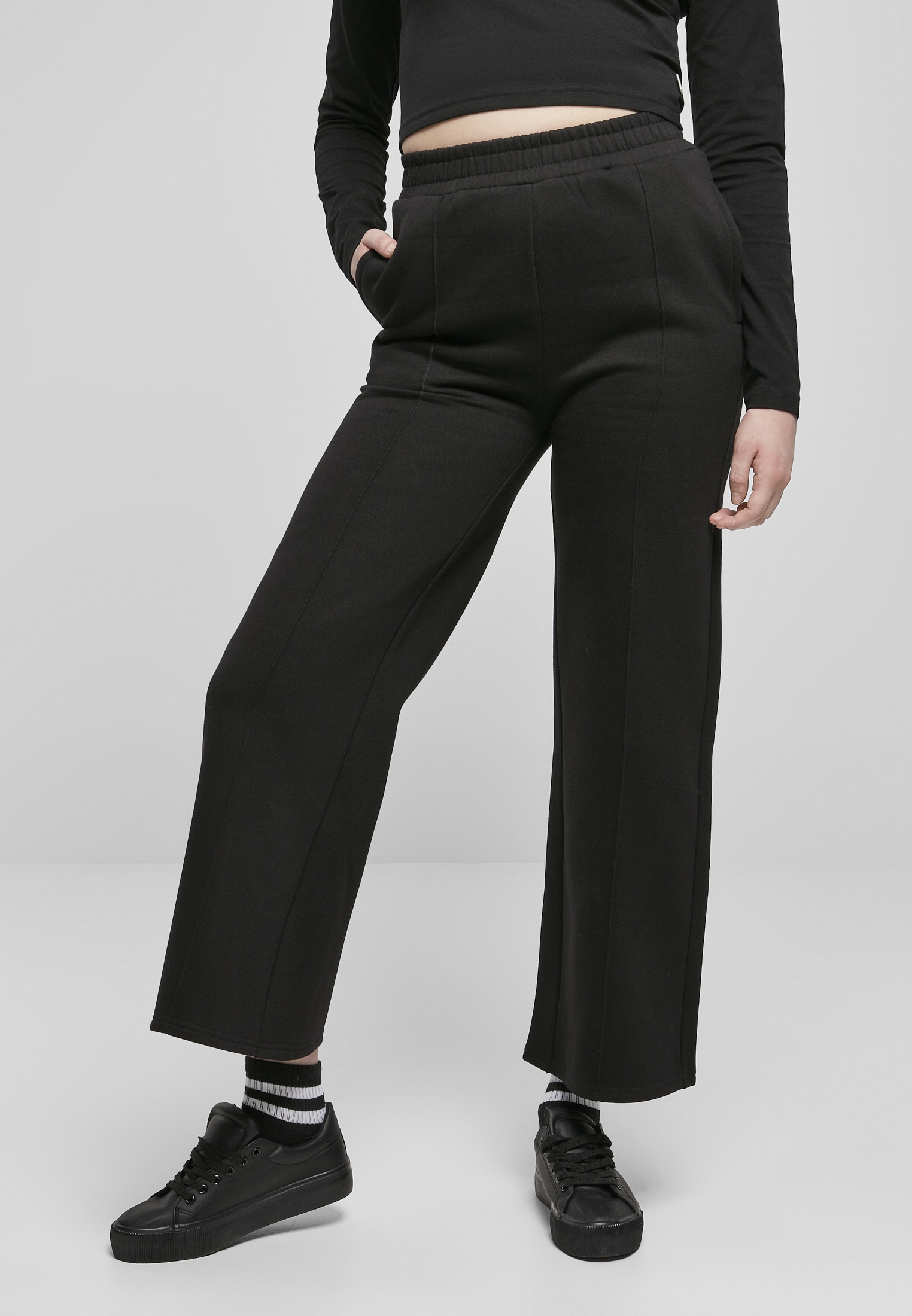 Sweat Tuck (1 »Damen URBAN BAUR bestellen Ladies Straight Stoffhose Pants«, CLASSICS Pin | tlg.) für