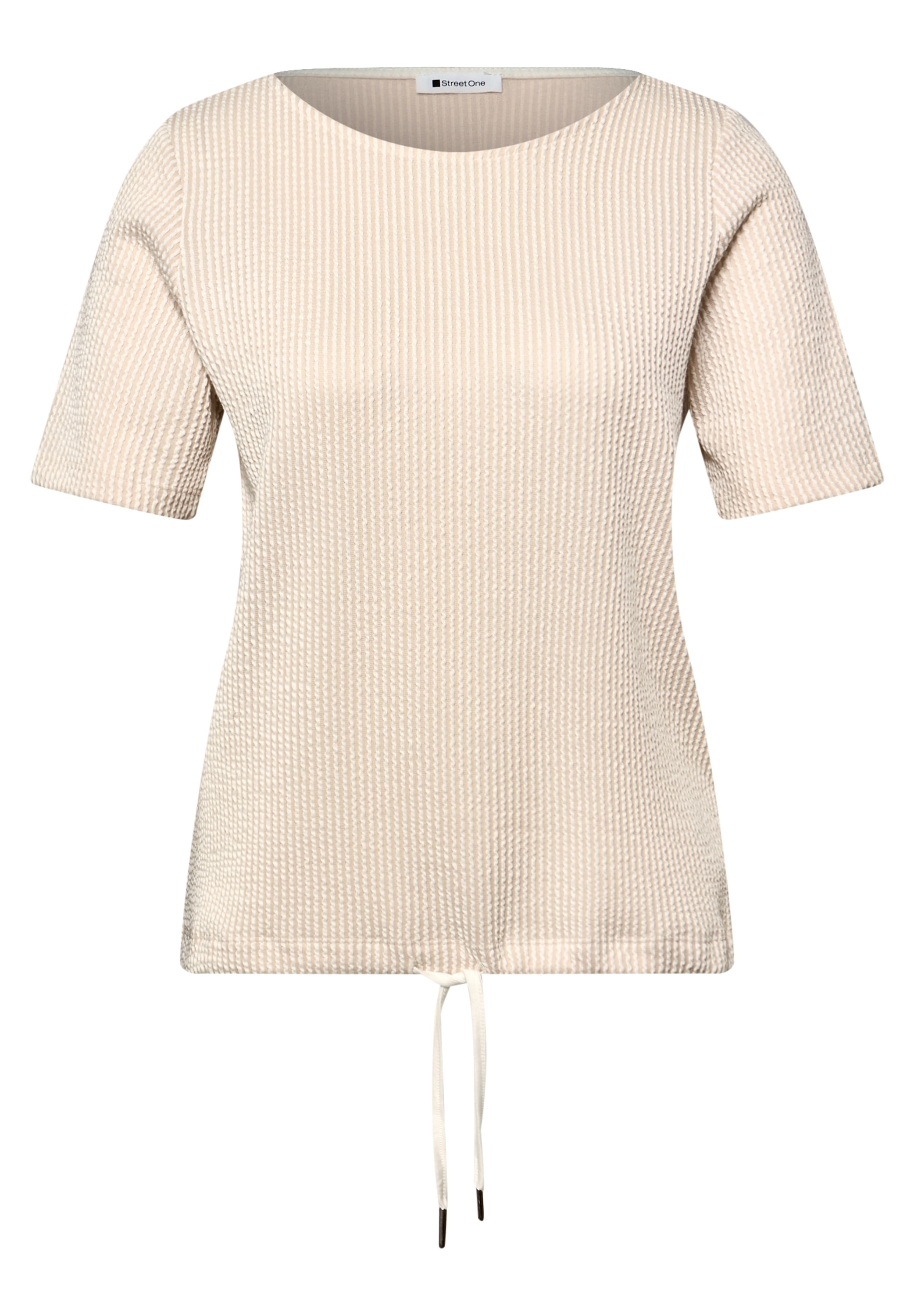 STREET ONE T-Shirt mit U-Boot-Ausschnitt