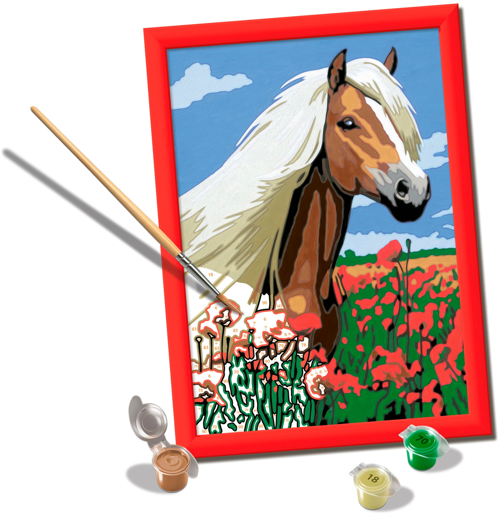 Ravensburger Malen nach Zahlen »Haflinger«, Made in Europe