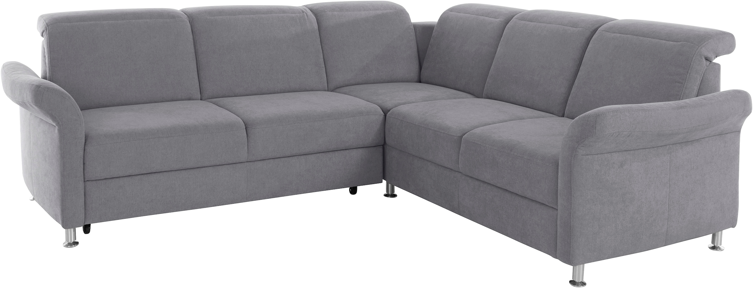 sit&more Ecksofa »Darwin L-Form« inklusive Federkern, wahlweise mit Kopfteilverstellung, Bettfunktion