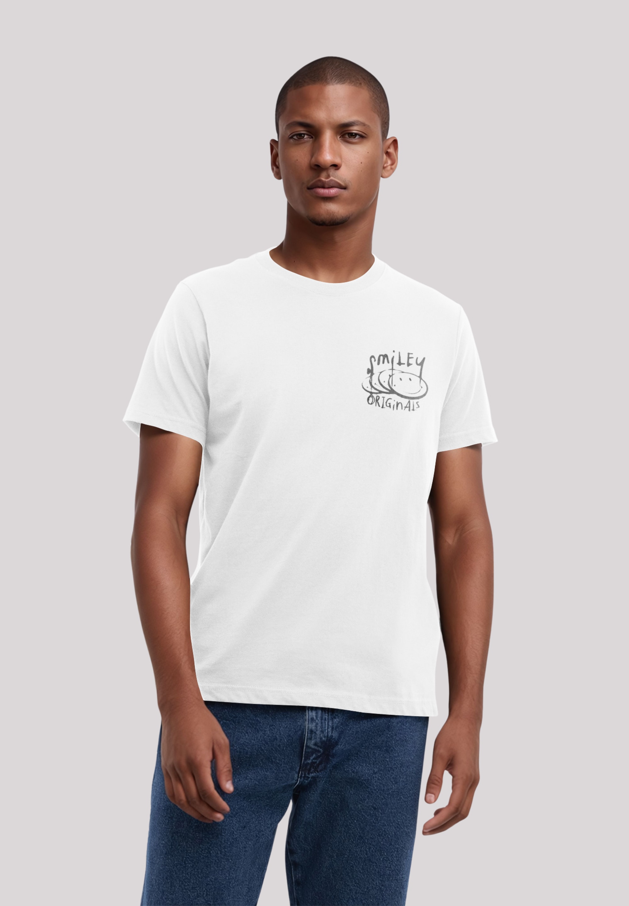 F4NT4STIC T-Shirt »Smiley Originals Punk Drippy Streetwear Graphic«, Premium Qualität