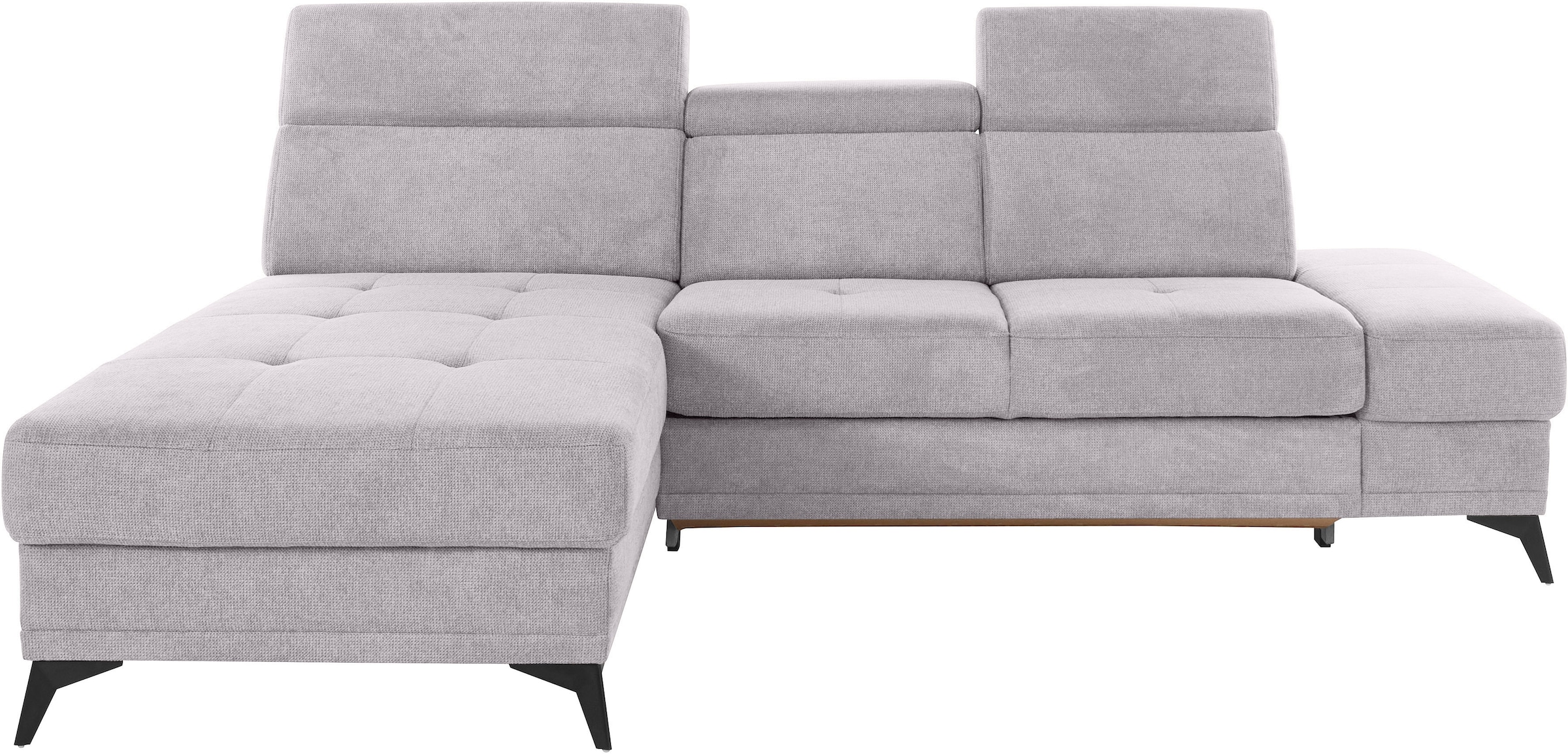 OTTO home Ecksofa "Cardiz L-Form" inkl.Kopfteilverstellung und Federkern wahlweise mit Schlaffunktion