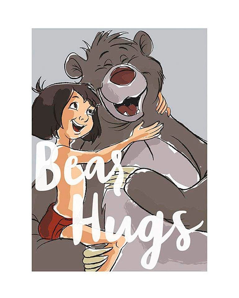 Komar Poster "Bear Hug", Disney, (1 St.), Kinderzimmer, Schlafzimmer, Wohnzimmer