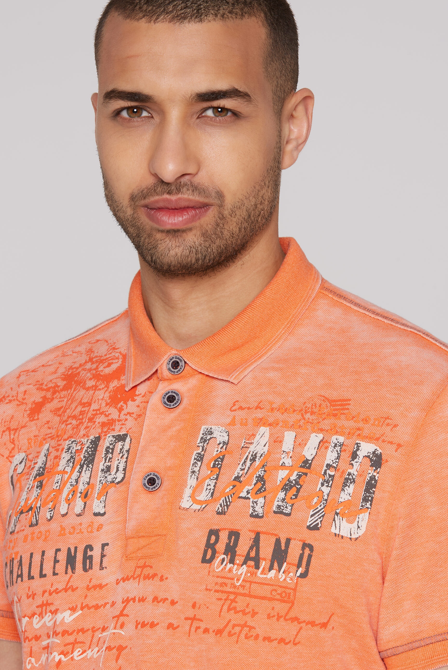 CAMP DAVID Poloshirt, aus Baumwolle