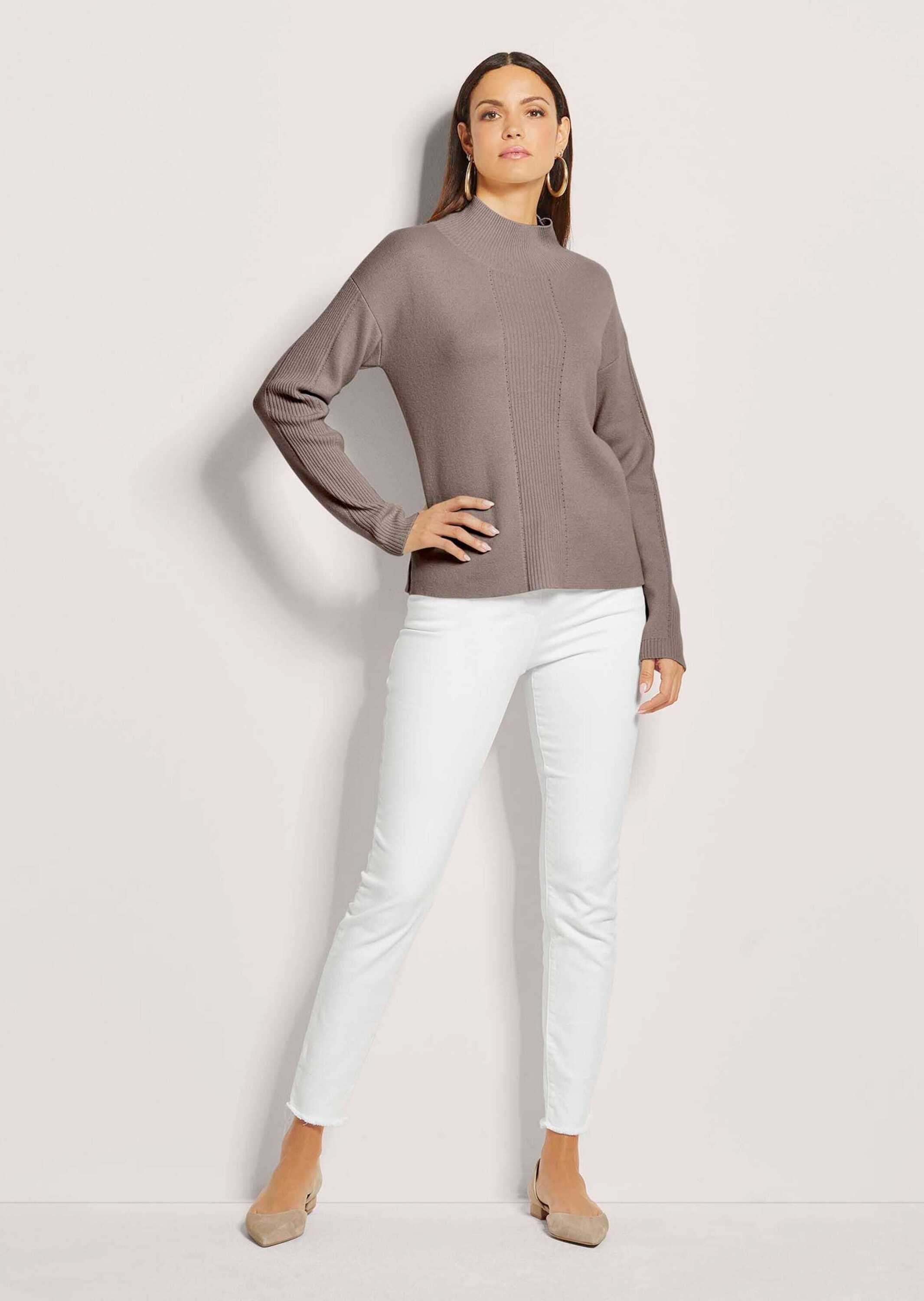 MADELEINE Longpullover "Strickpullover Kaschmir-Pullover mit Pointelle-Must günstig online kaufen